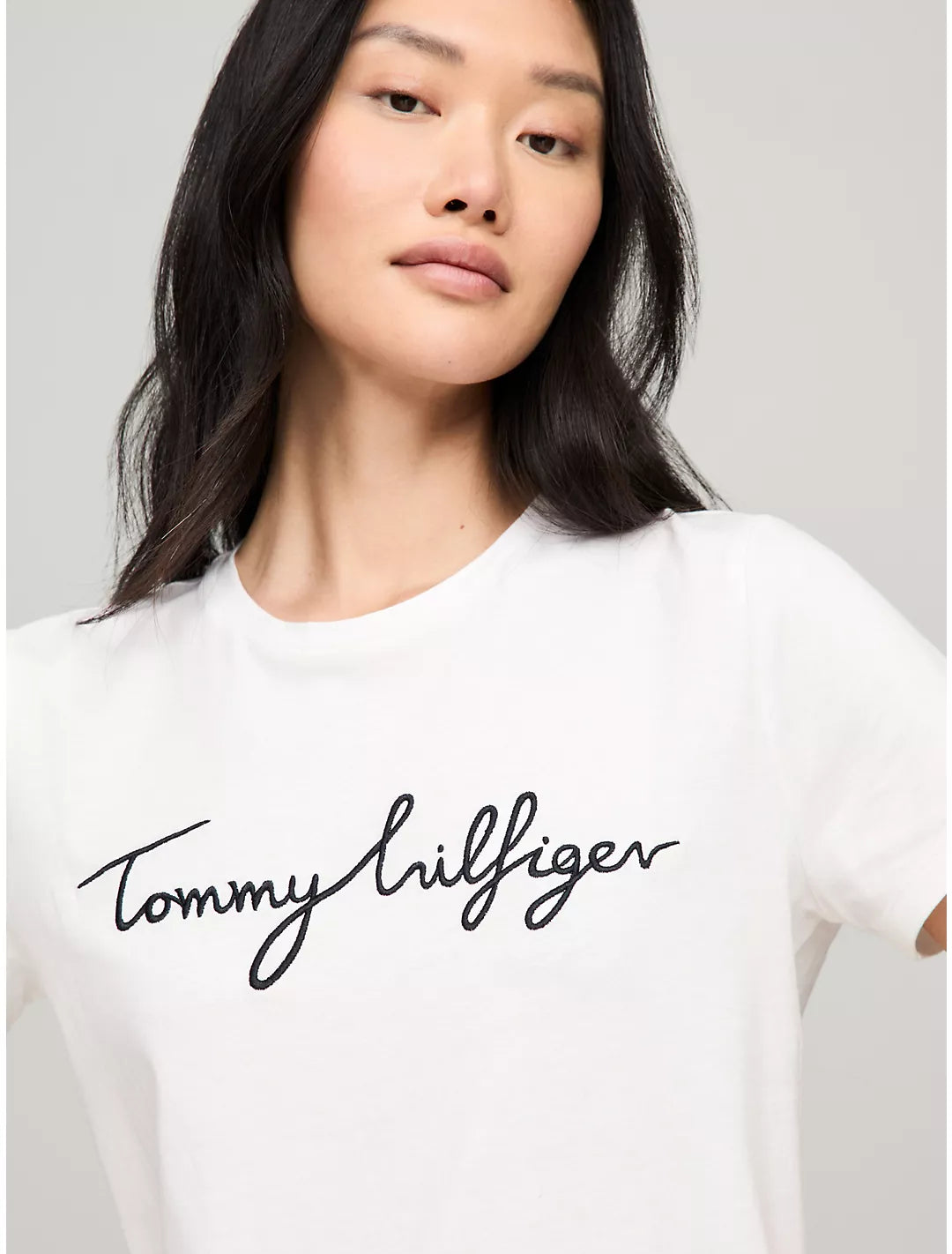 Tommy Hilfiger Playera con logo bordado manuscrita