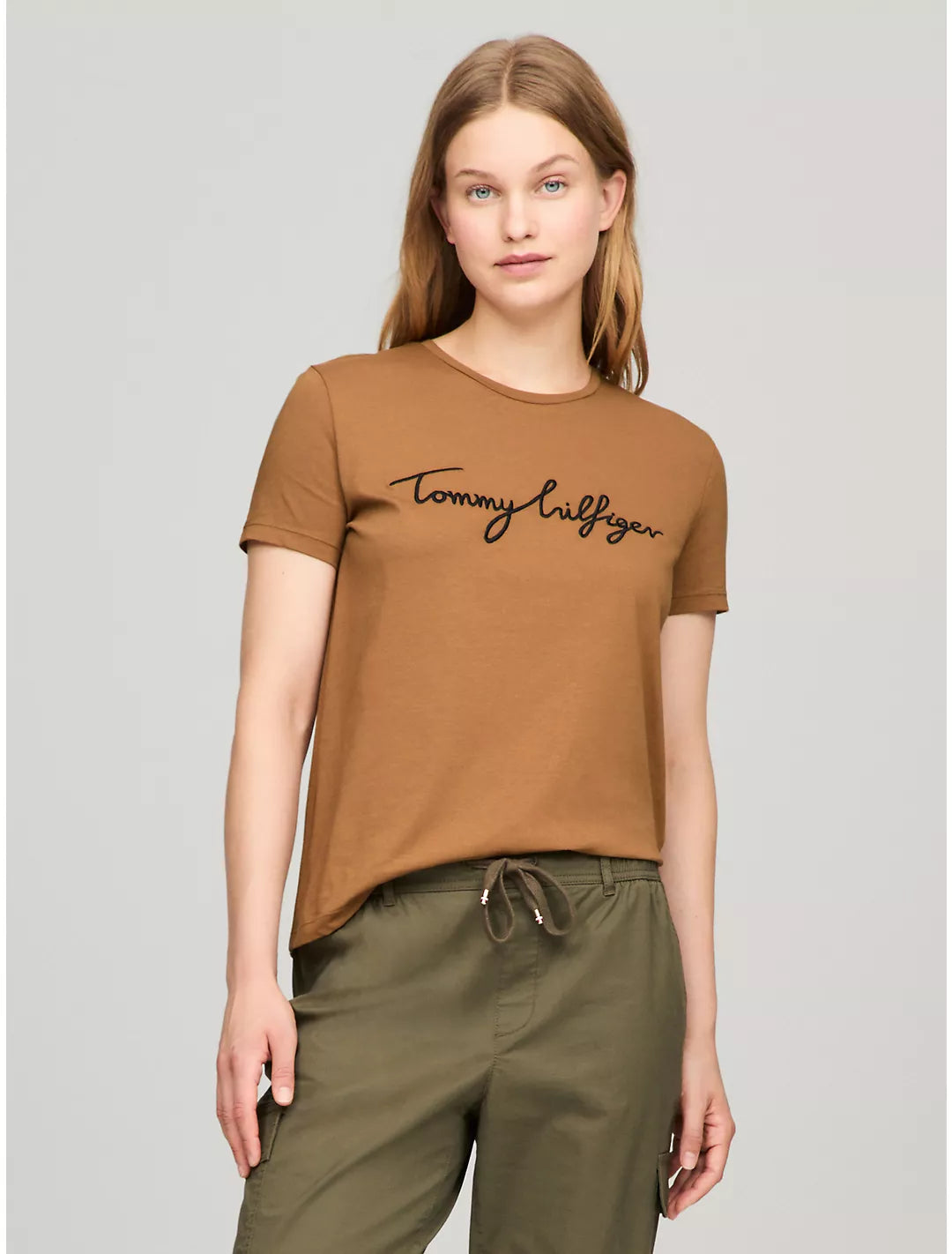 Tommy Hilfiger Playera con logo bordado manuscrita