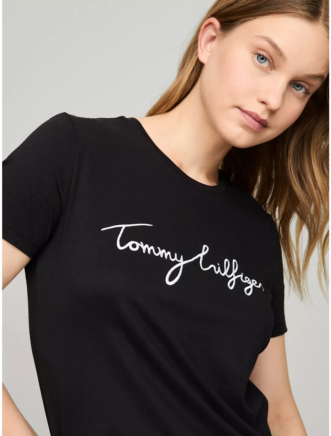 Tommy Hilfiger Playera con logo bordado manuscrita