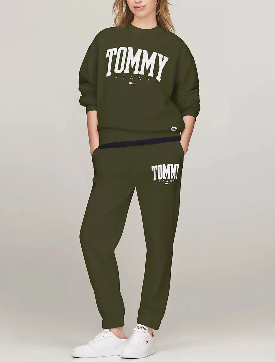 Tommy Hilfiger Pants deportivo TJ Varsity logotipo bordado