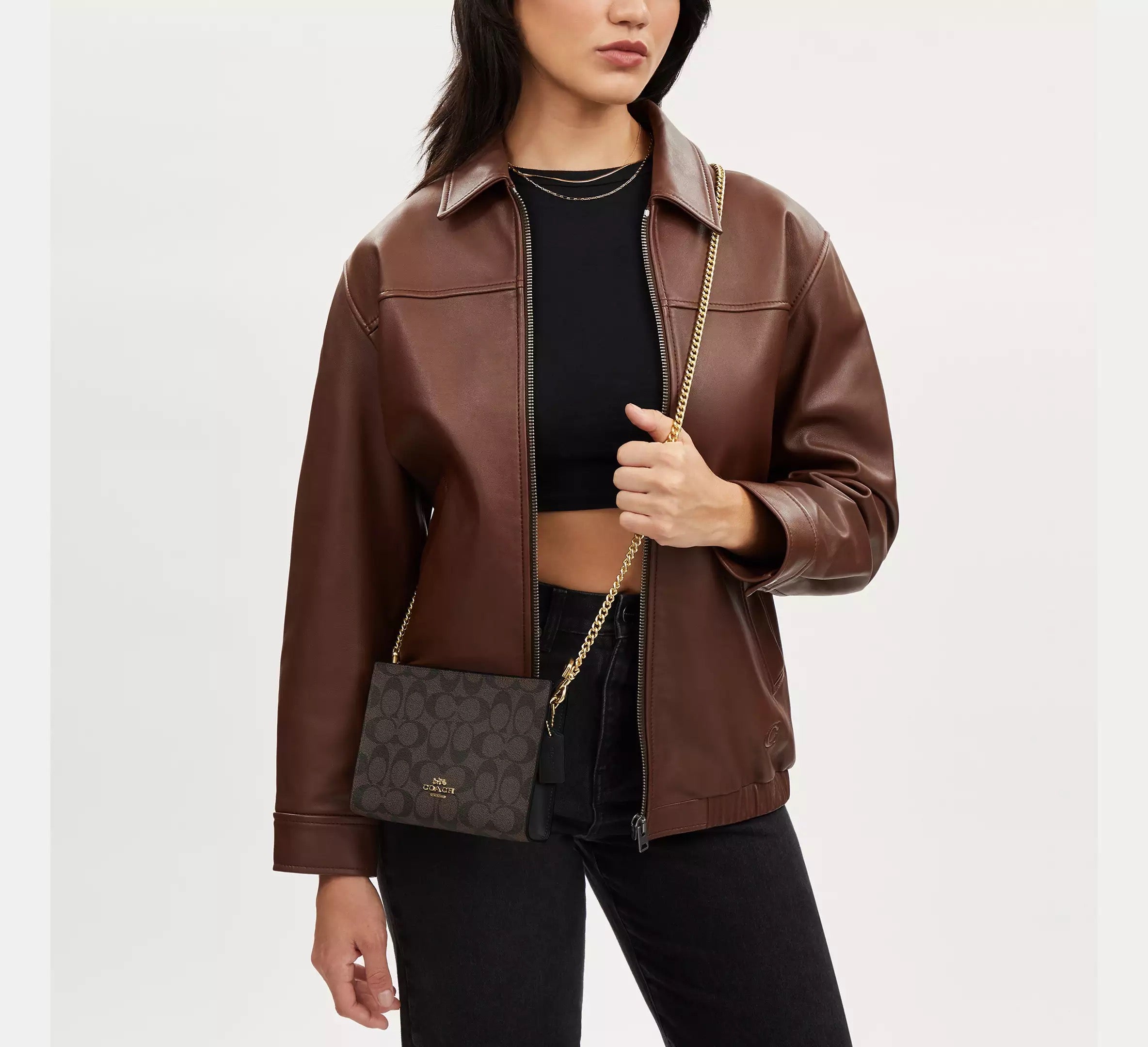 Coach Crossbody Slim con monograma