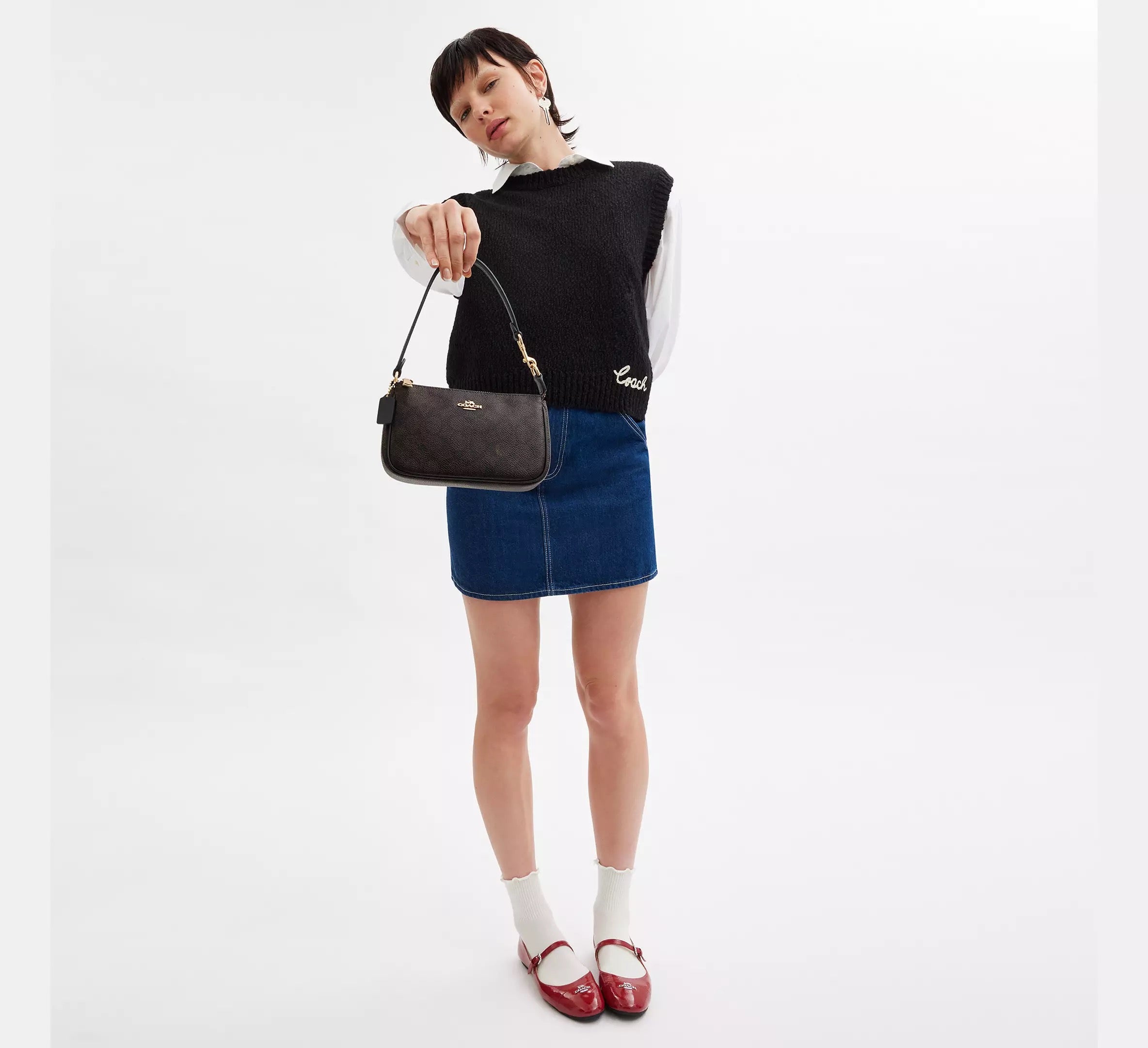 Coach Shoulder Bag Nolita con monograma