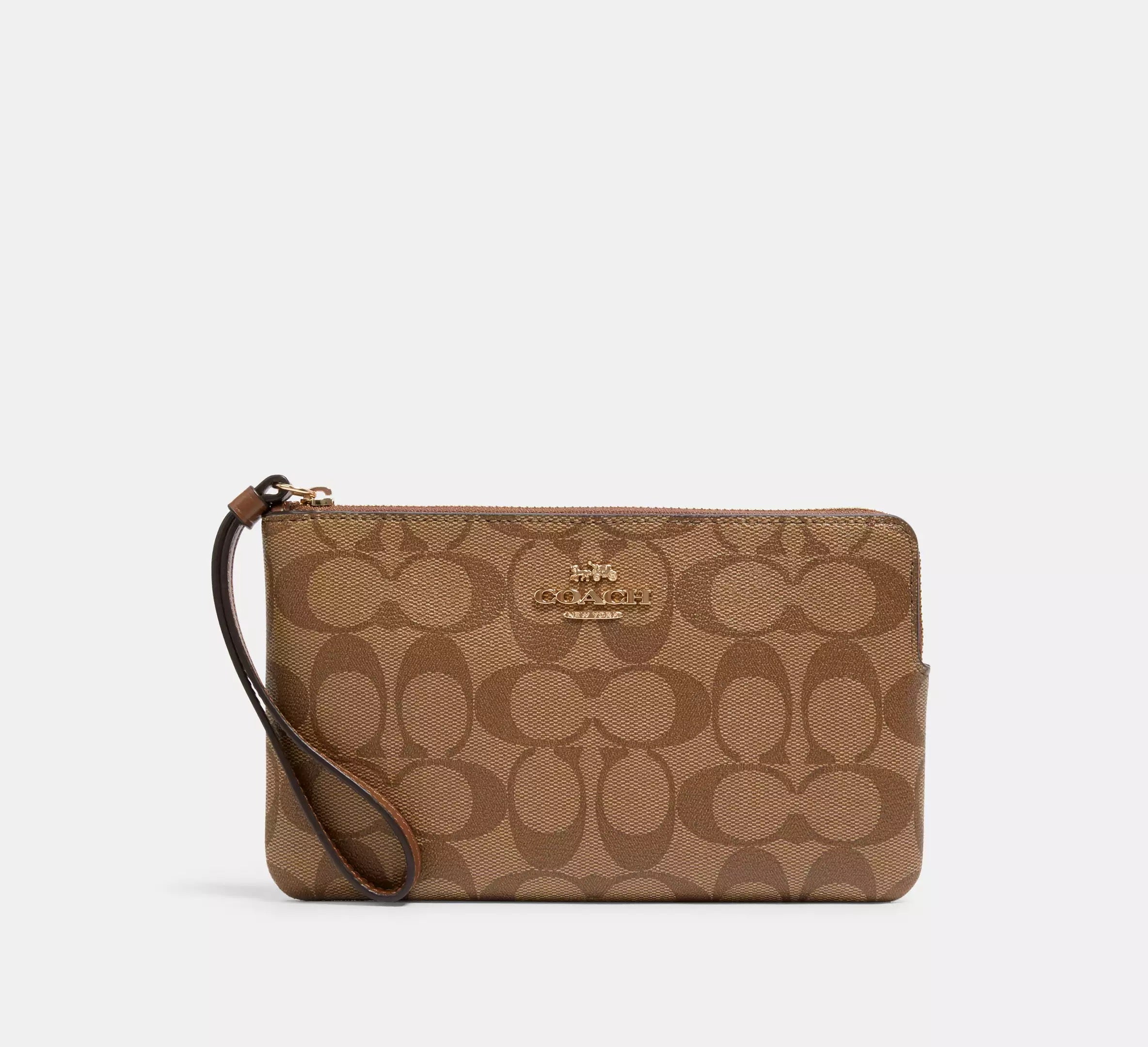 Coach Wristlet grande con monograma