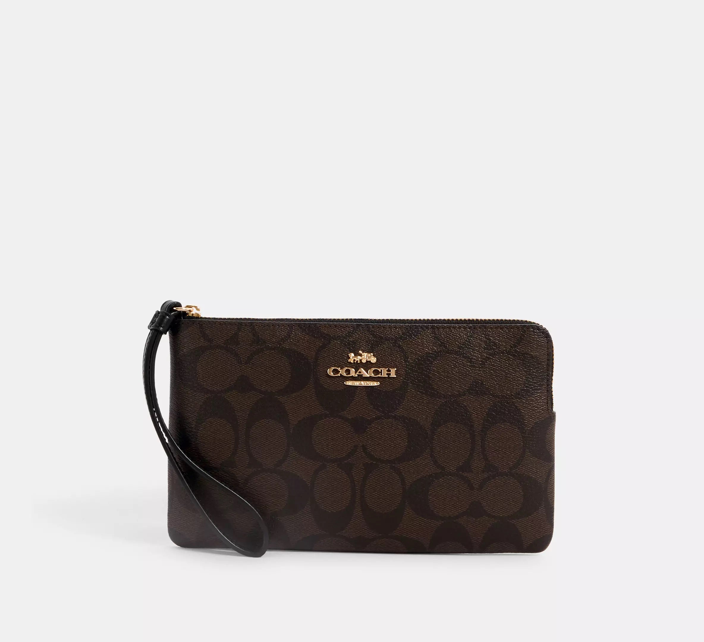Coach Wristlet grande con monograma