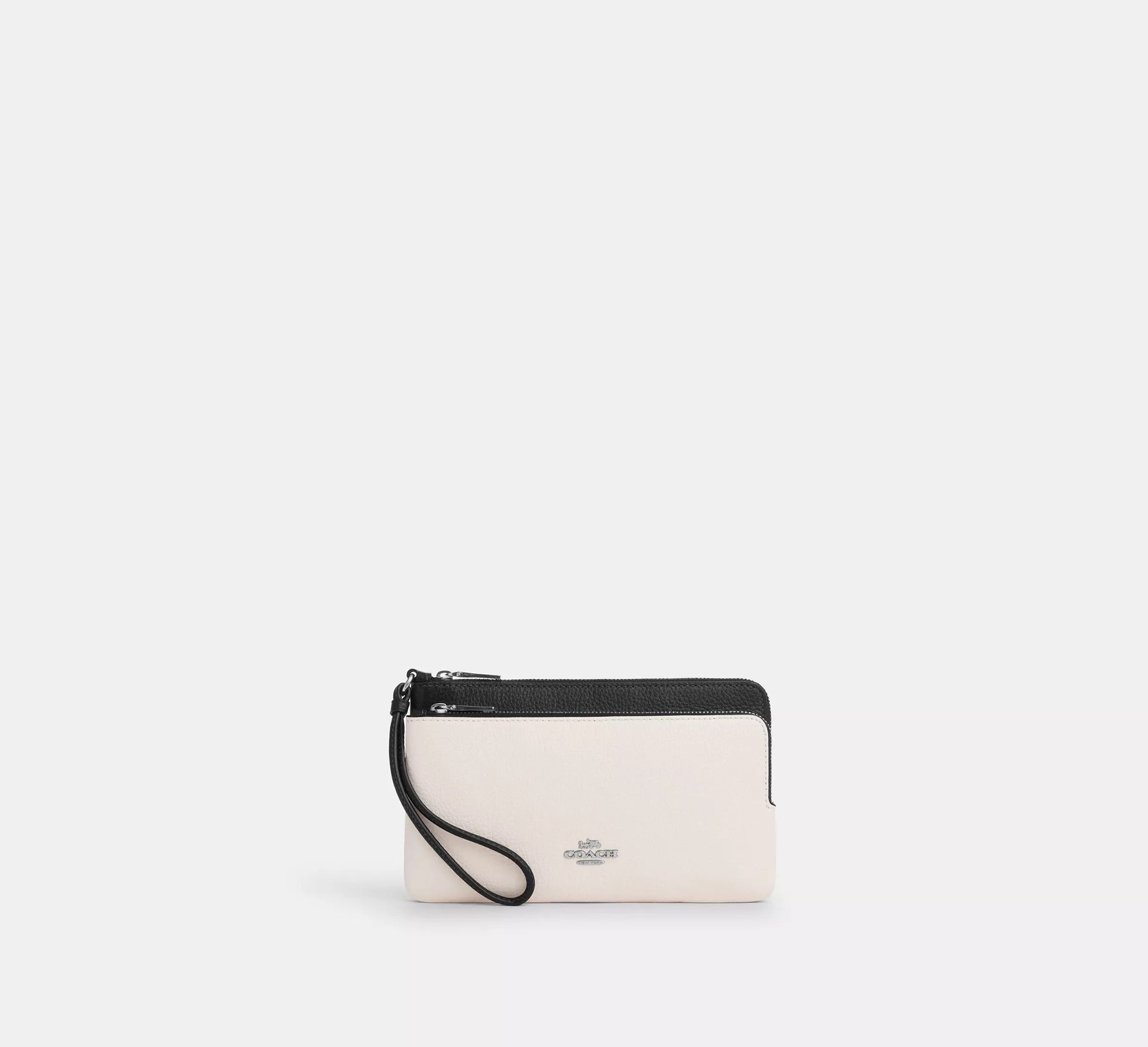 Coach Wristlet doble cierre grande