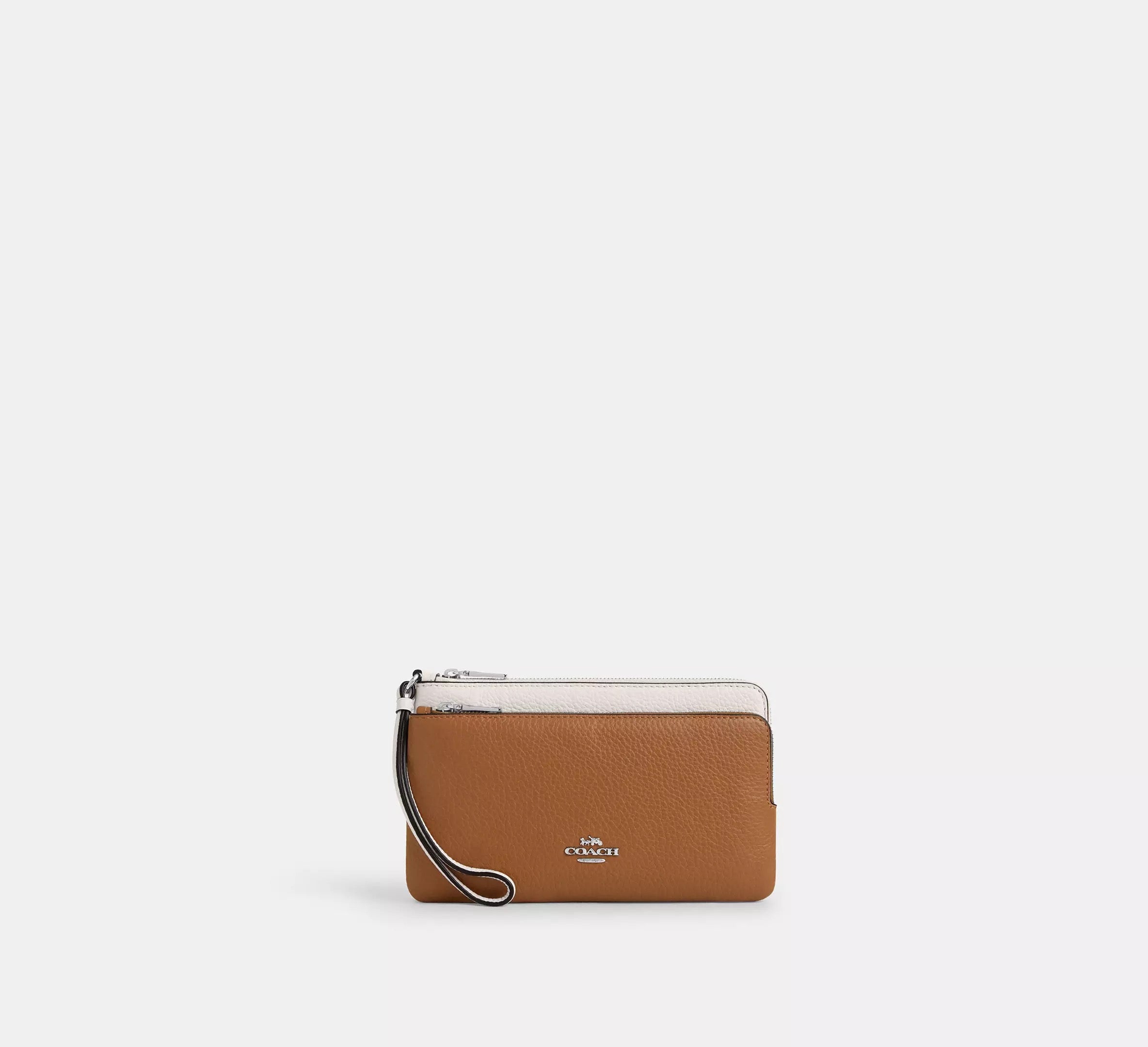 Coach Wristlet doble cierre grande