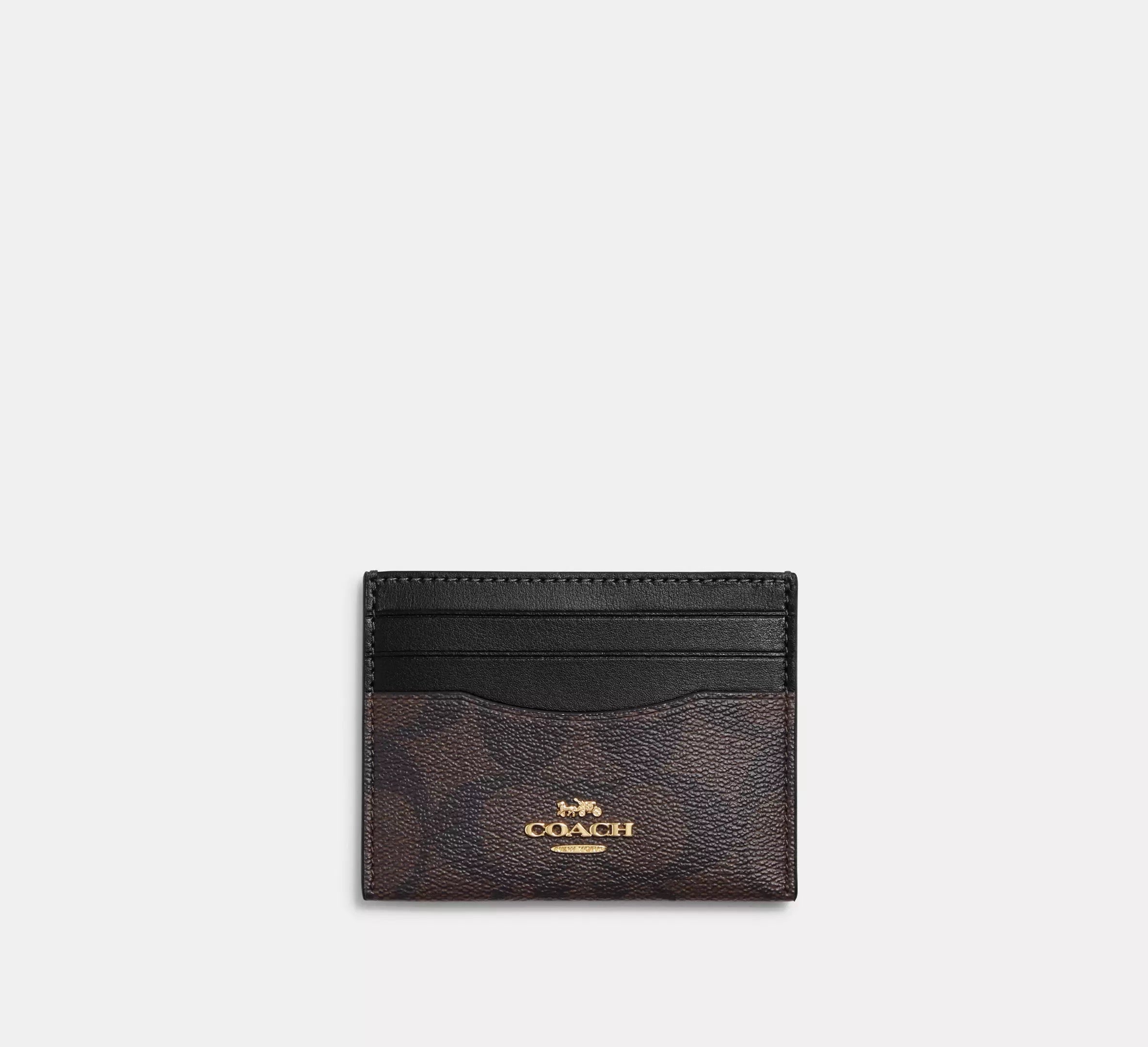 Coach Tarjetero Slim Id con monograma