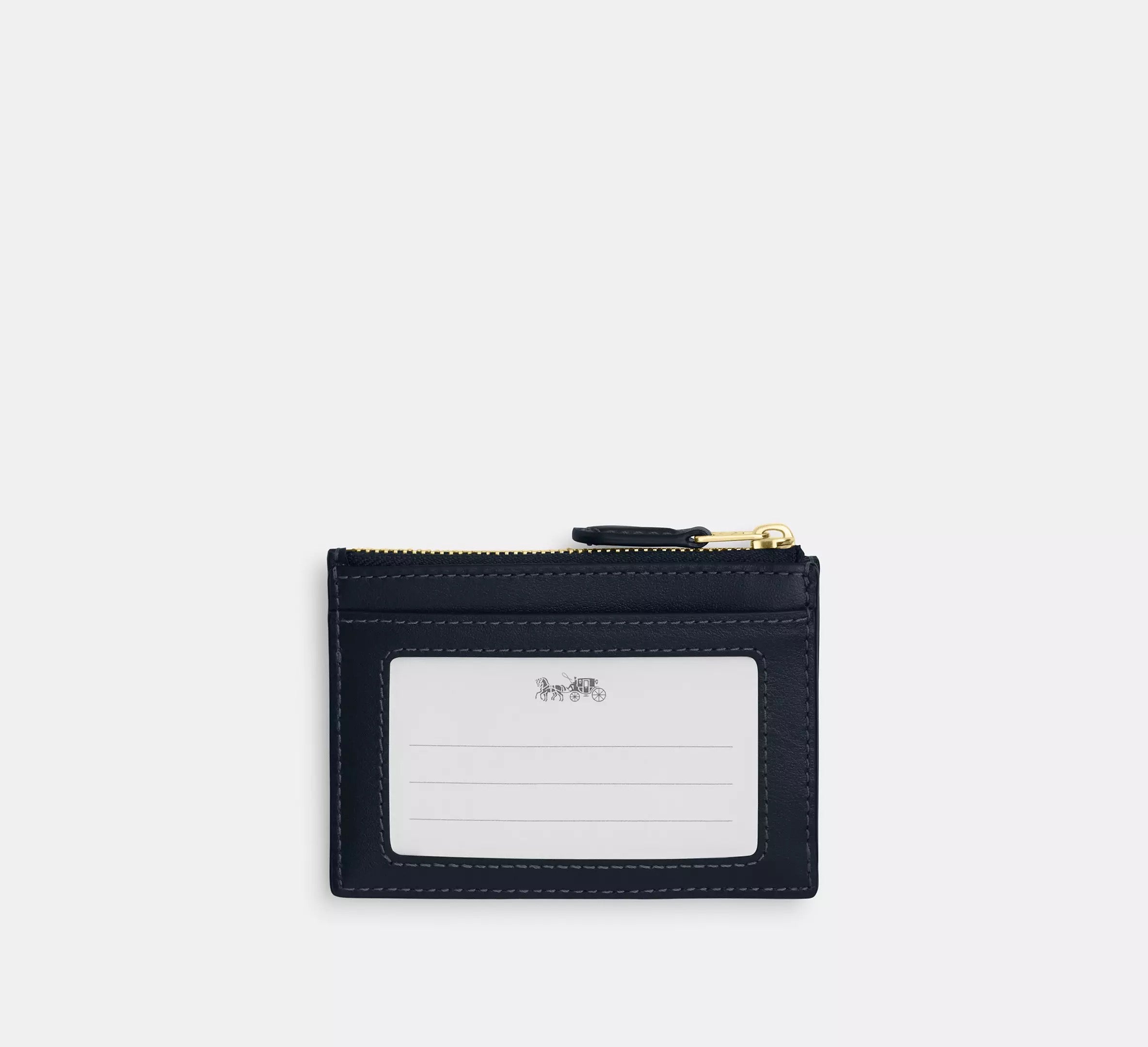 Coach Tarjetero Mini Skinny Id con monograma Jacquard
