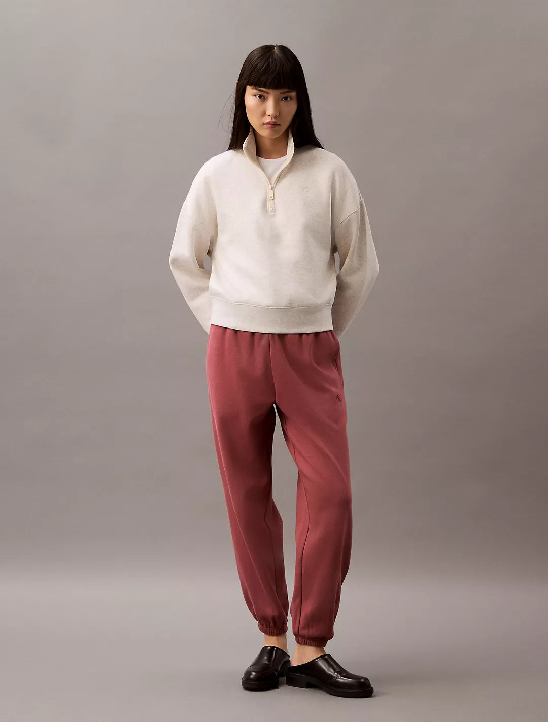 Calvin Klein Sudadera con cuello y Logo bordado