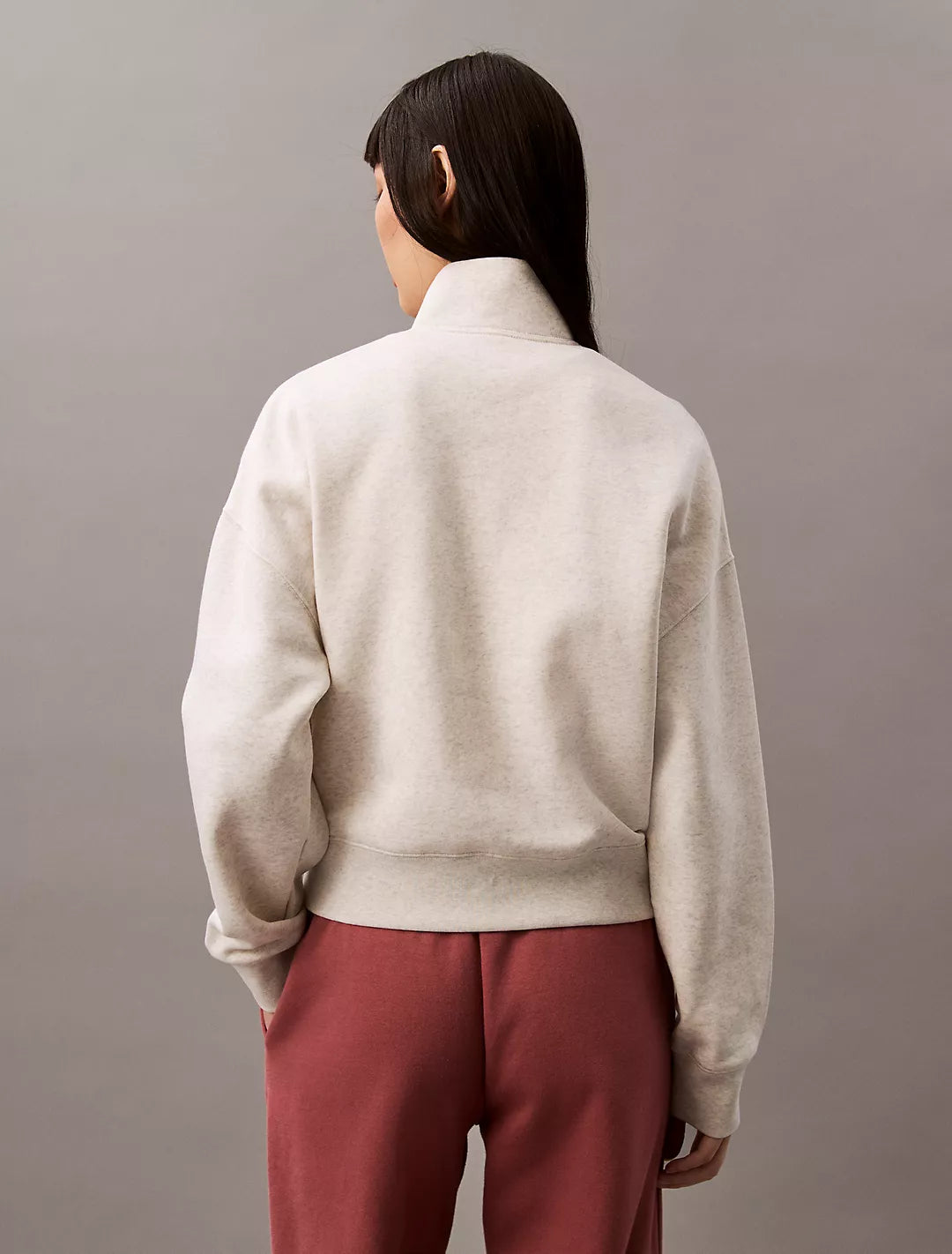 Calvin Klein Sudadera con cuello y Logo bordado