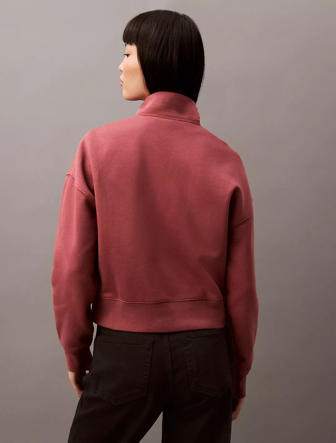 Calvin Klein Sudadera con cuello y Logo bordado