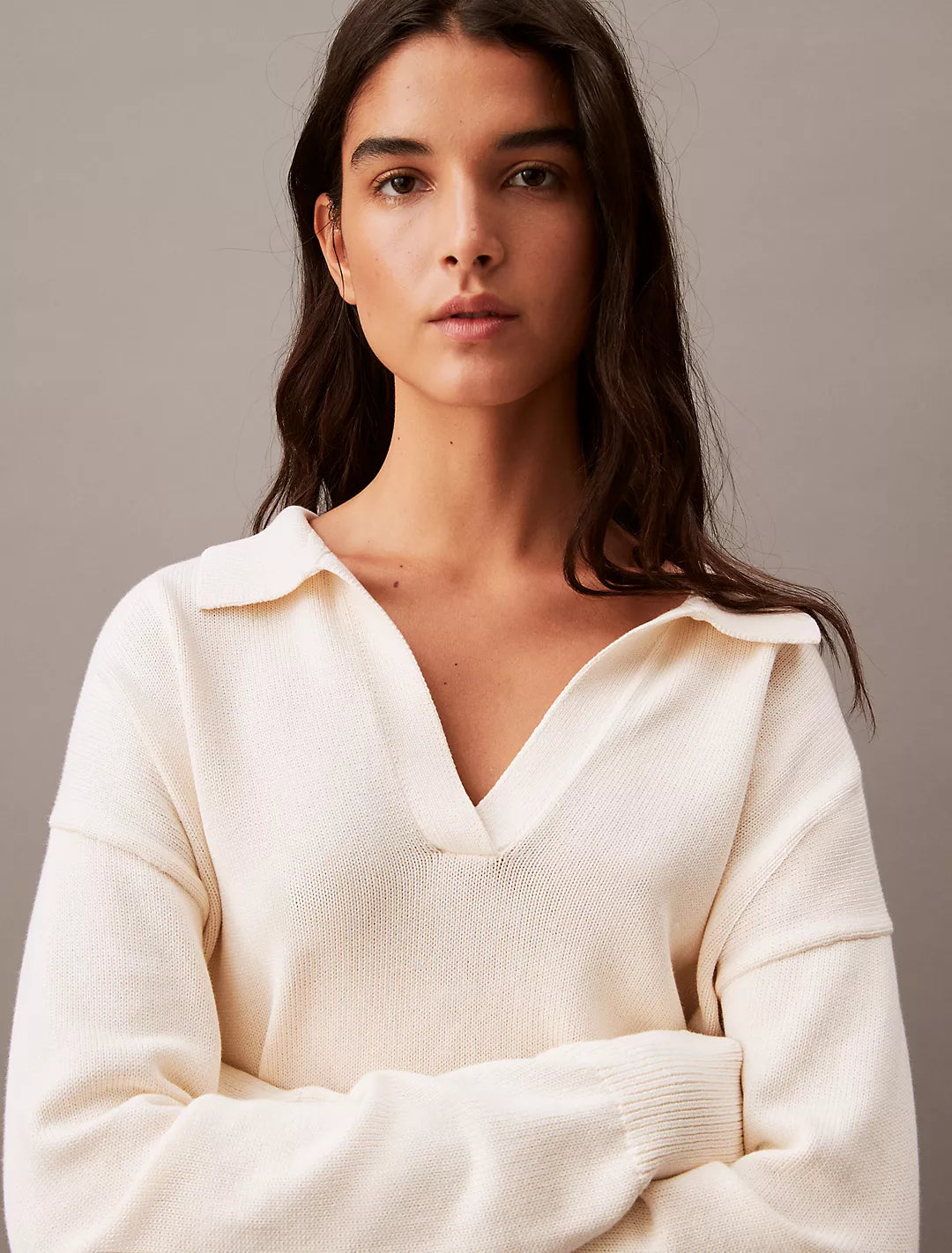Calvin Klein Suéter con cuello tipo polo