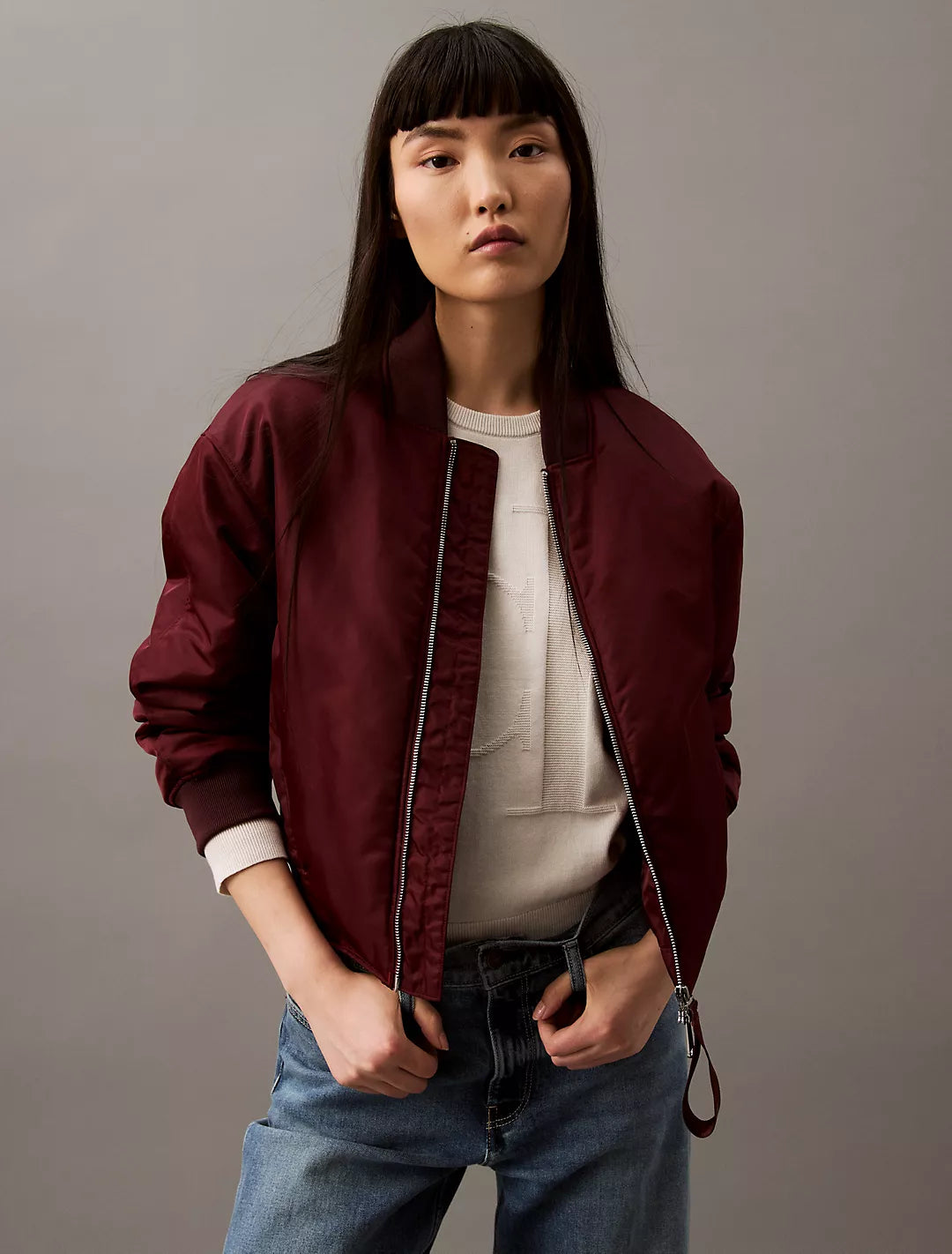Calvin Klein Suéter cuello redondo con logo monograma