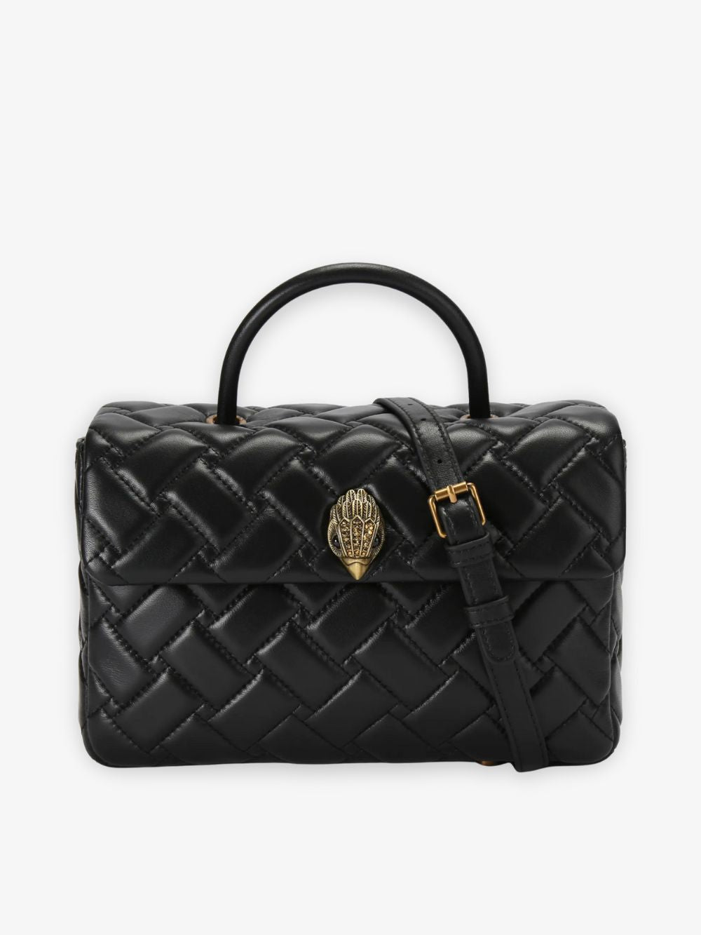 Crossbody Kensington de piel acolchada con asa superior