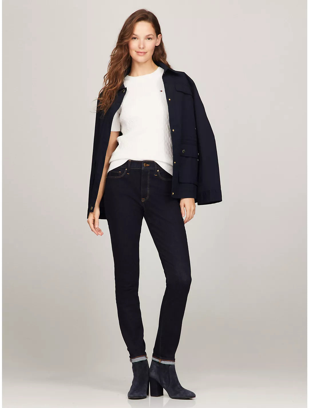 Tommy Hilfiger Playera de manga corta con trenzado