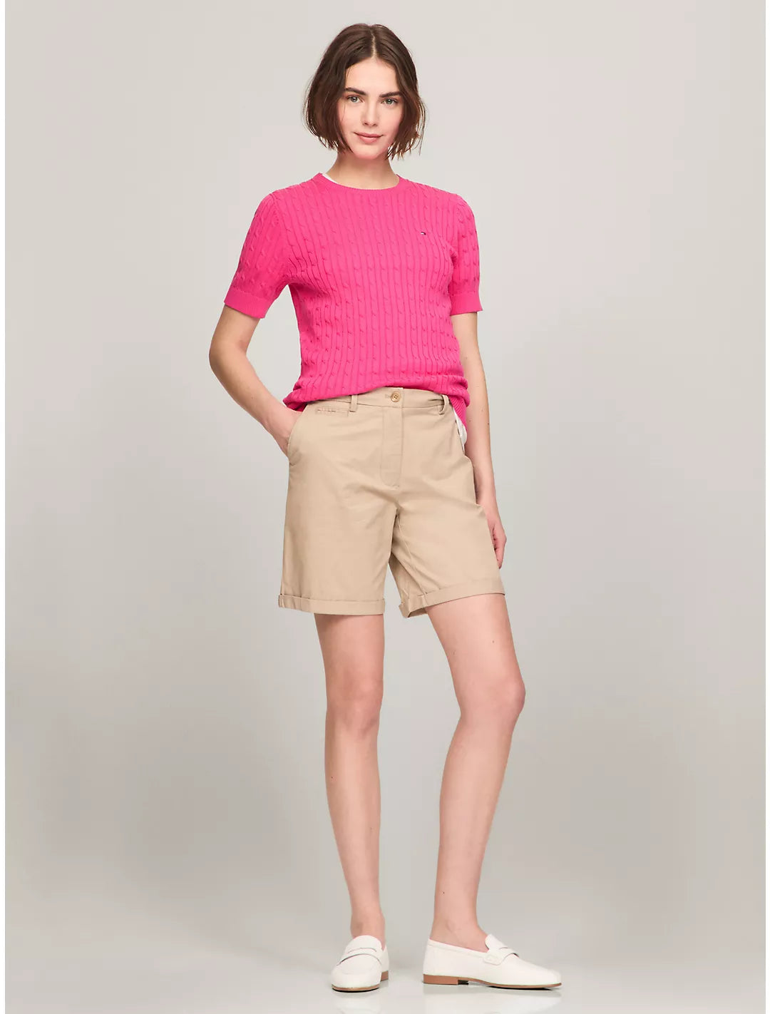 Tommy Hilfiger Playera de manga corta con trenzado