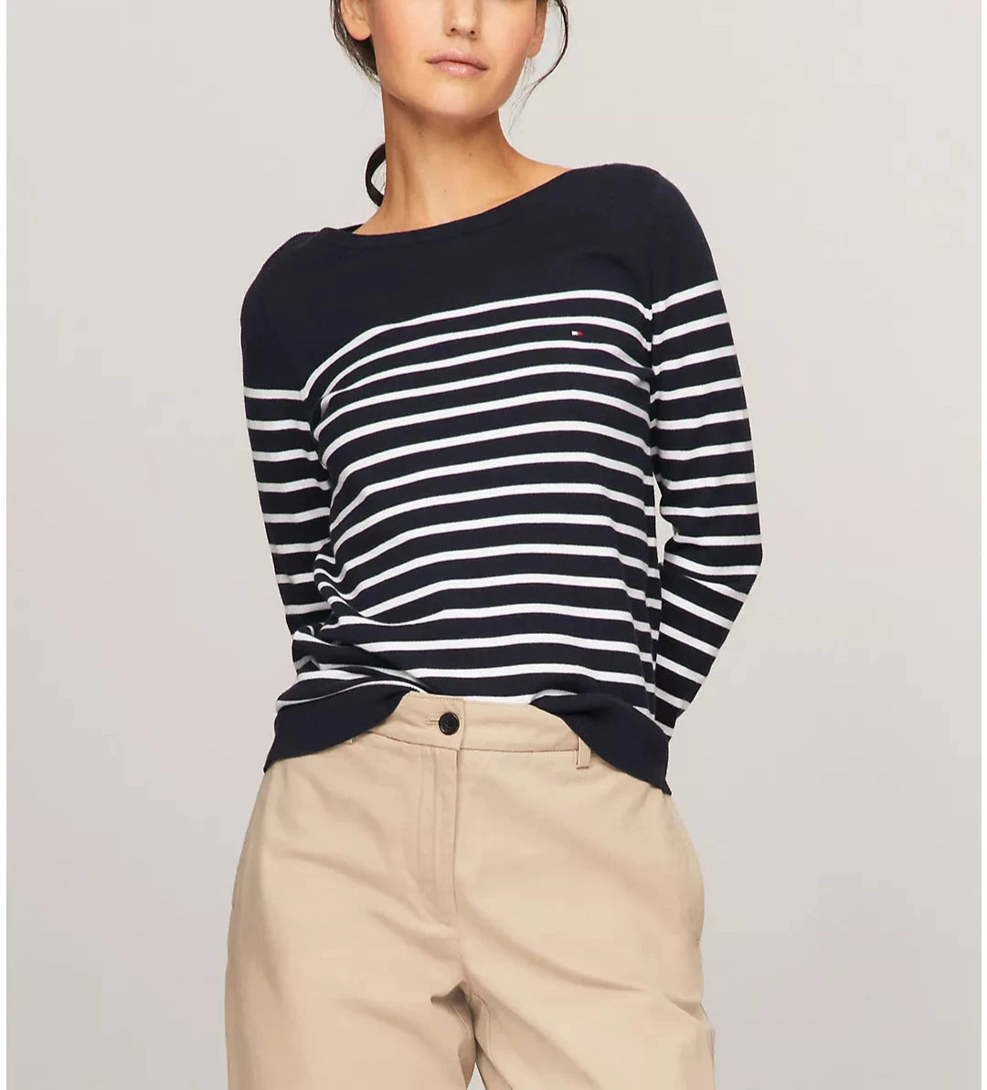 Tommy Hilfiger Suéter a rayas con cuello