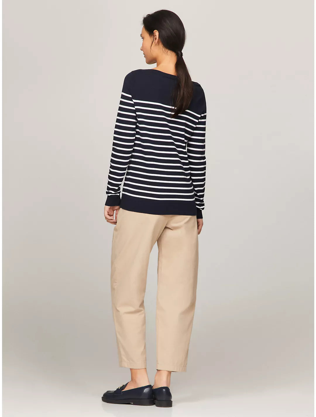 Tommy Hilfiger Suéter a rayas con cuello