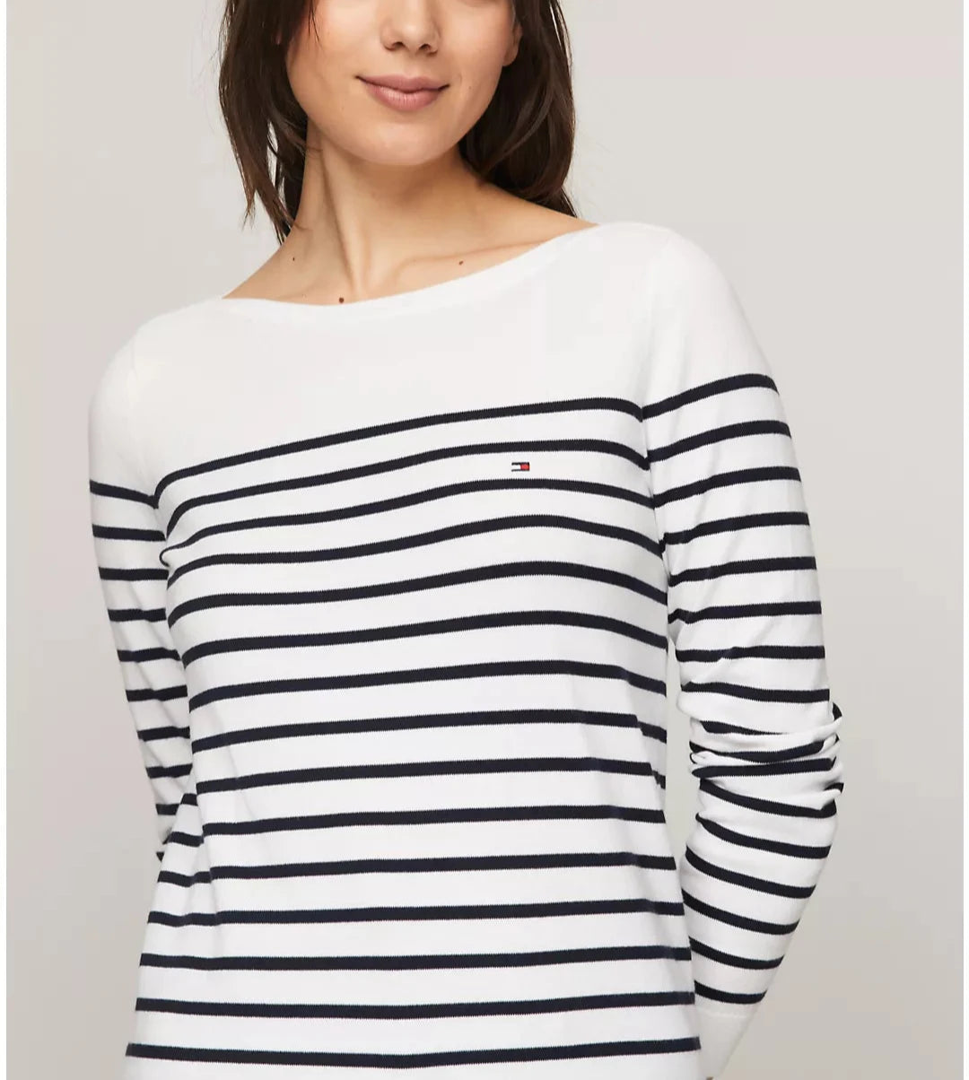 Tommy Hilfiger Suéter a rayas con cuello