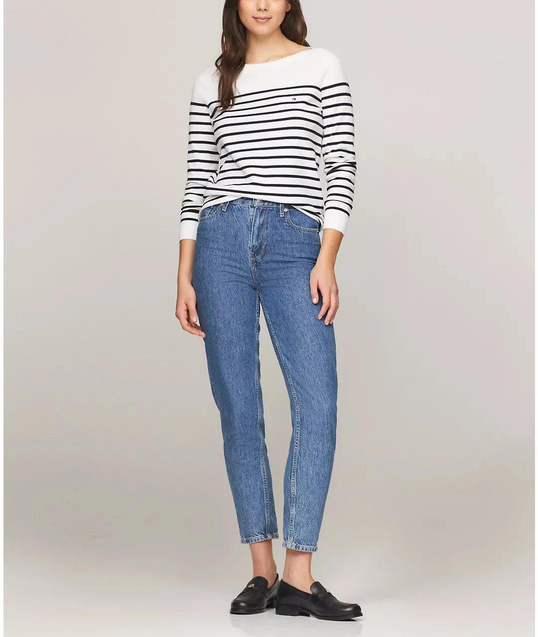 Tommy Hilfiger Suéter a rayas con cuello