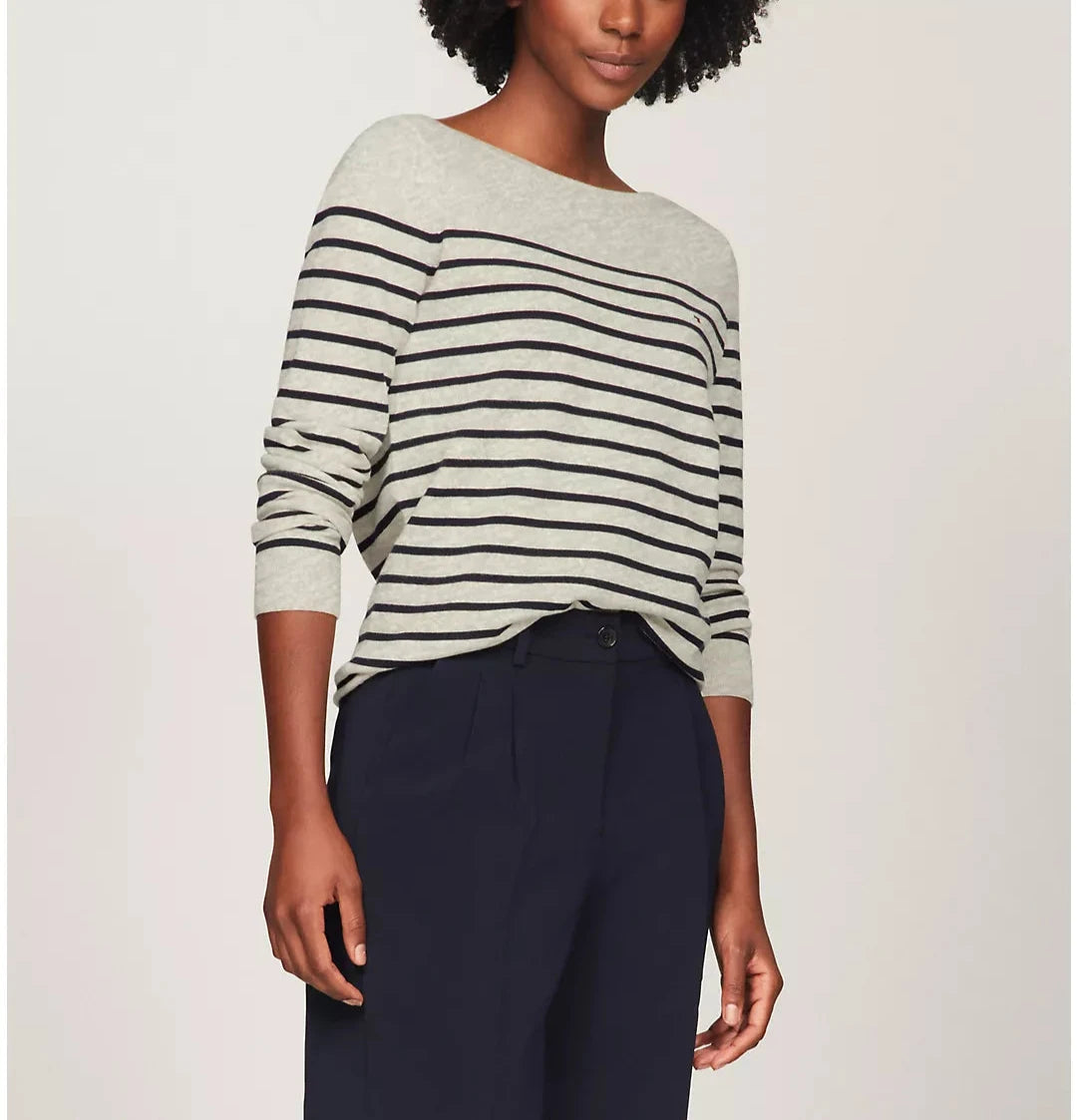 Tommy Hilfiger Suéter a rayas con cuello