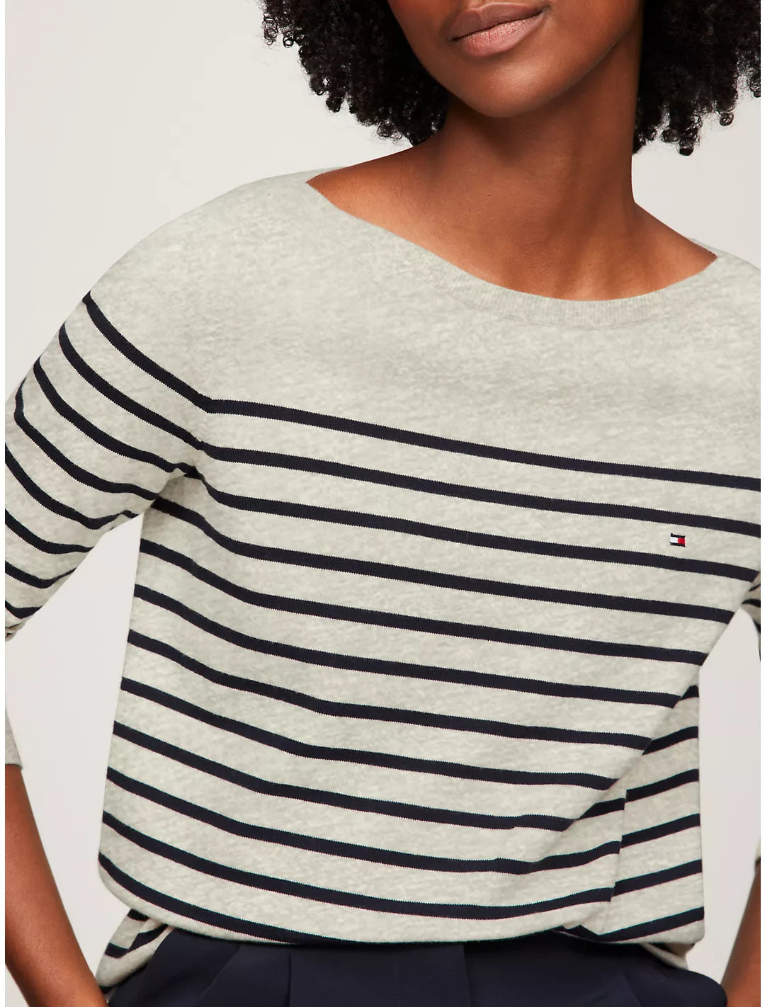 Tommy Hilfiger Suéter a rayas con cuello