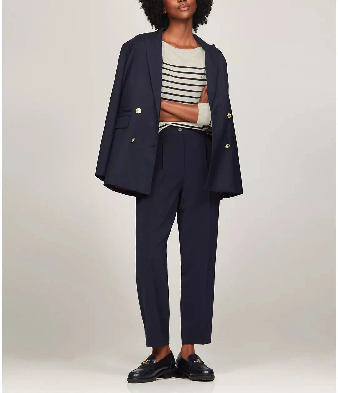 Tommy Hilfiger Suéter a rayas con cuello