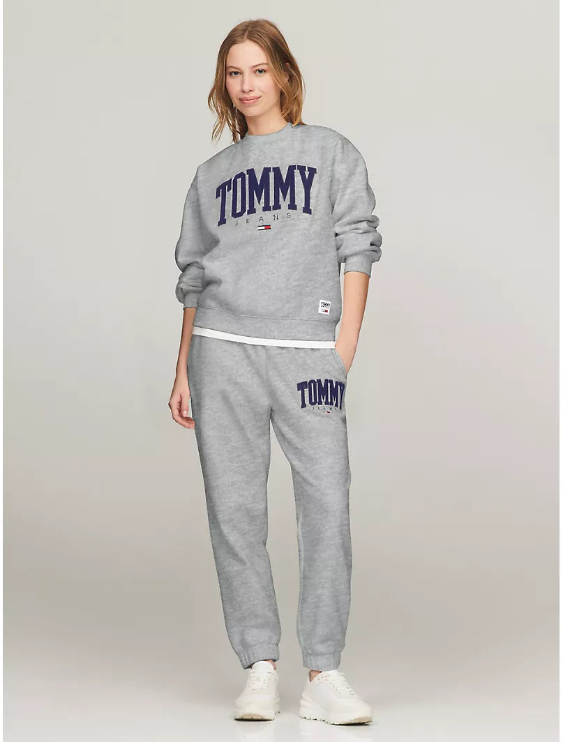 Tommy Jeans Sudadera TJ Varsity logotipo bordado