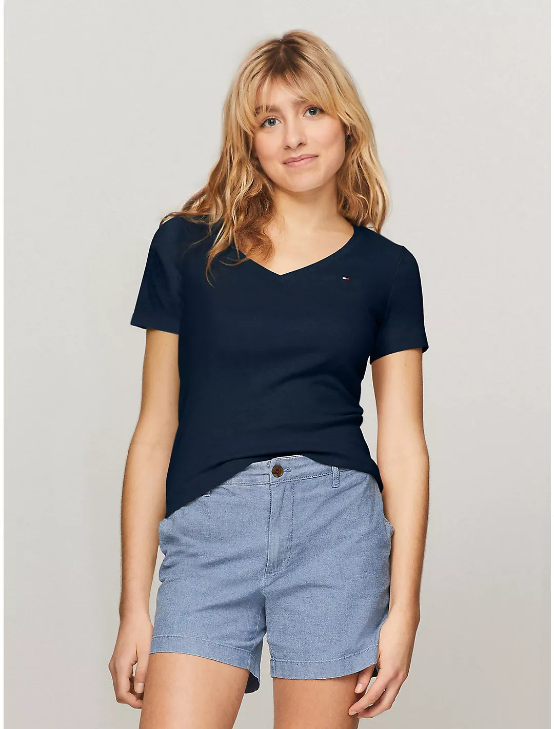 Tommy Hilfiger Playera con escote en V