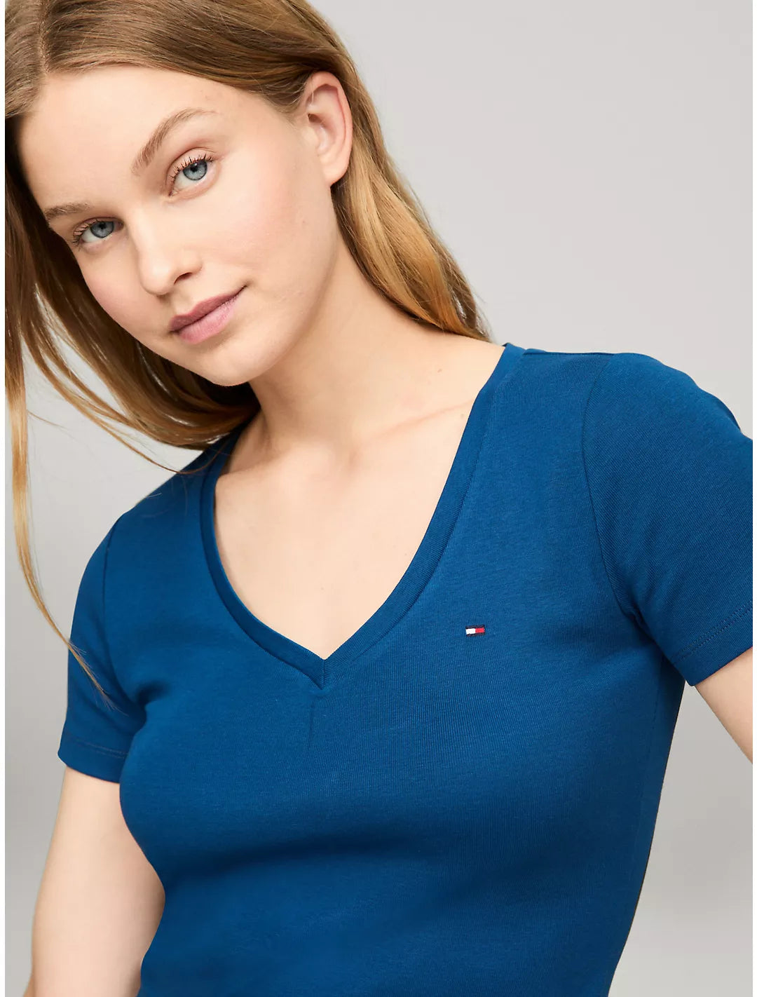 Tommy Hilfiger Playera con escote en V