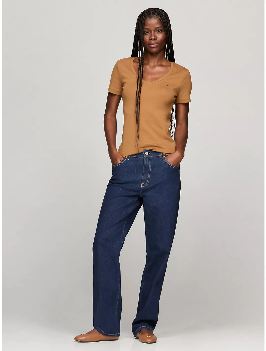 Tommy Hilfiger Playera con escote en V