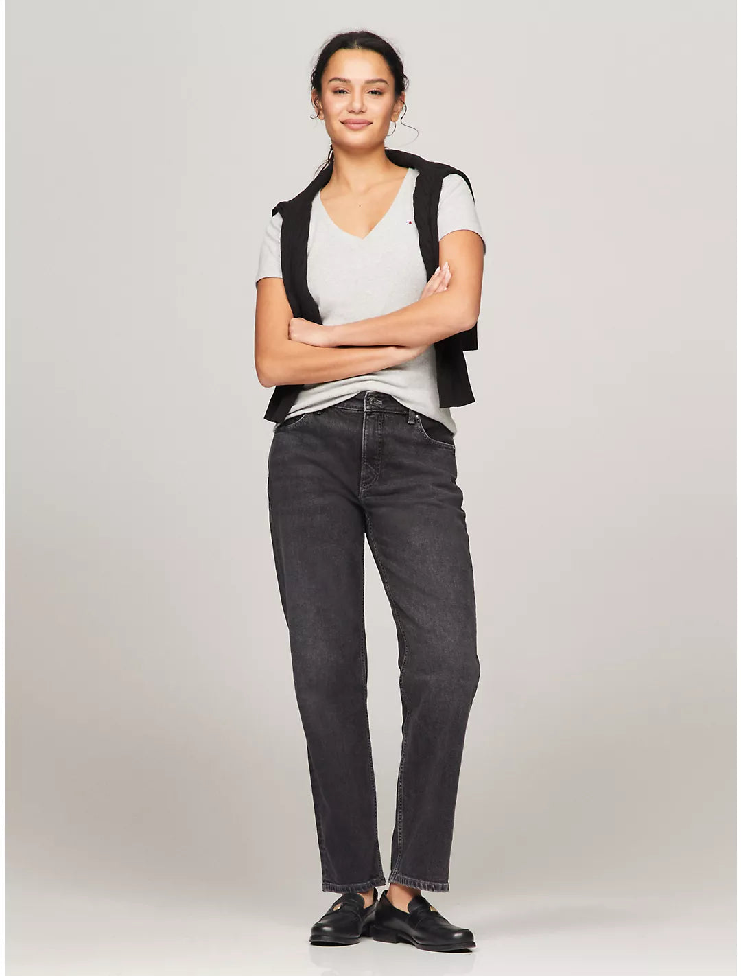 Tommy Hilfiger Playera con escote en V