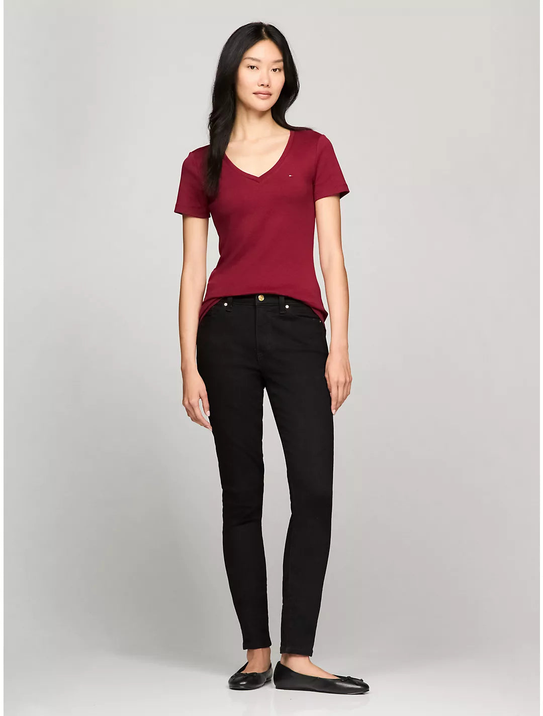 Tommy Hilfiger Playera con escote en V