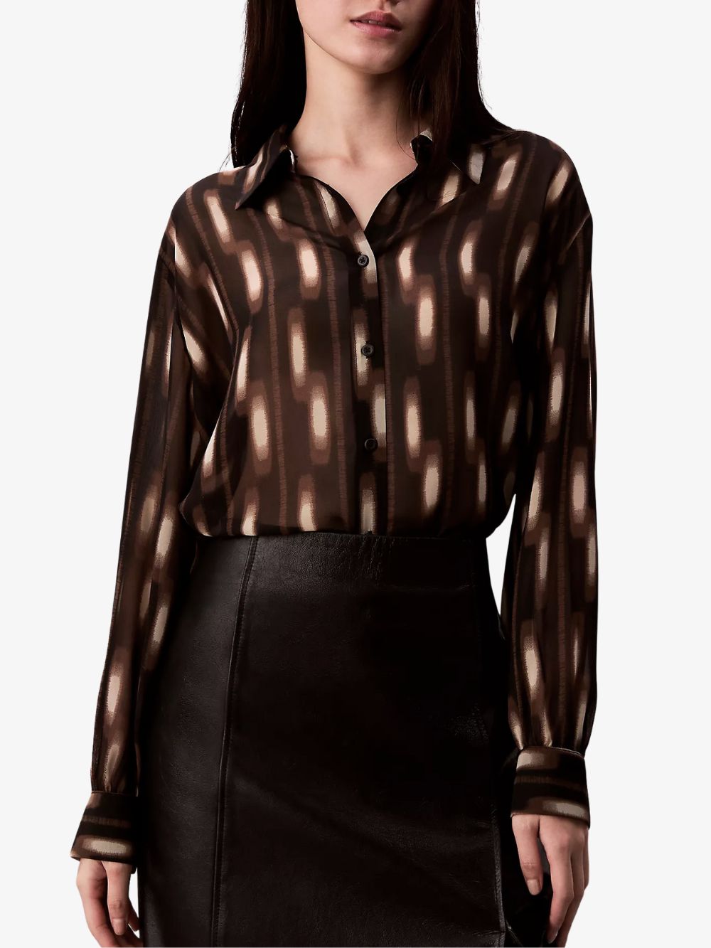 Blusa ligera Chiffon Print