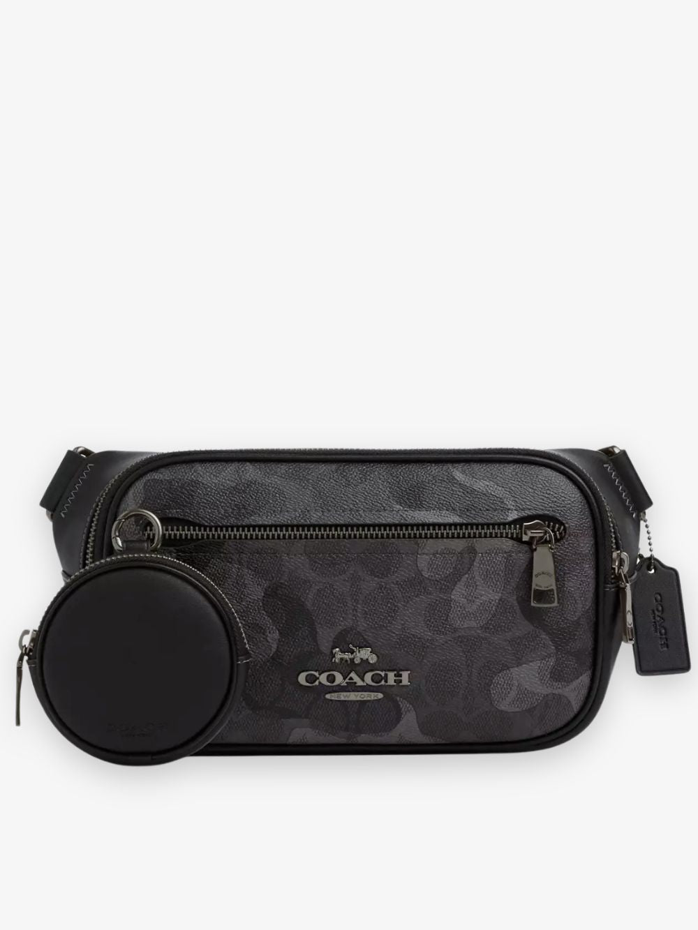 Riñonera de cuero Elias camo