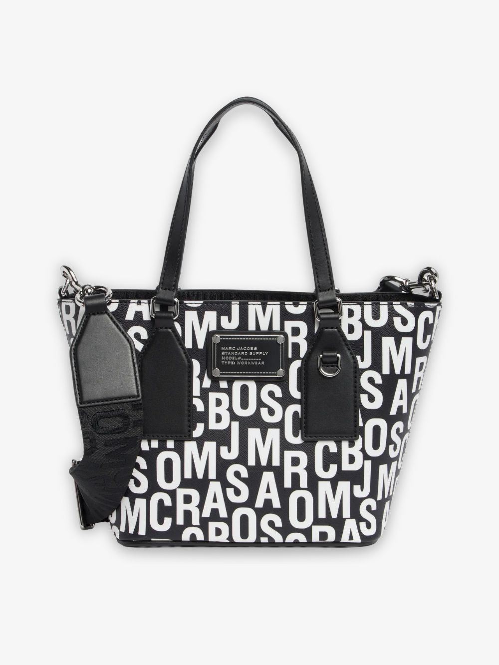 Bolso de mano pequeño con logotipo desordenado