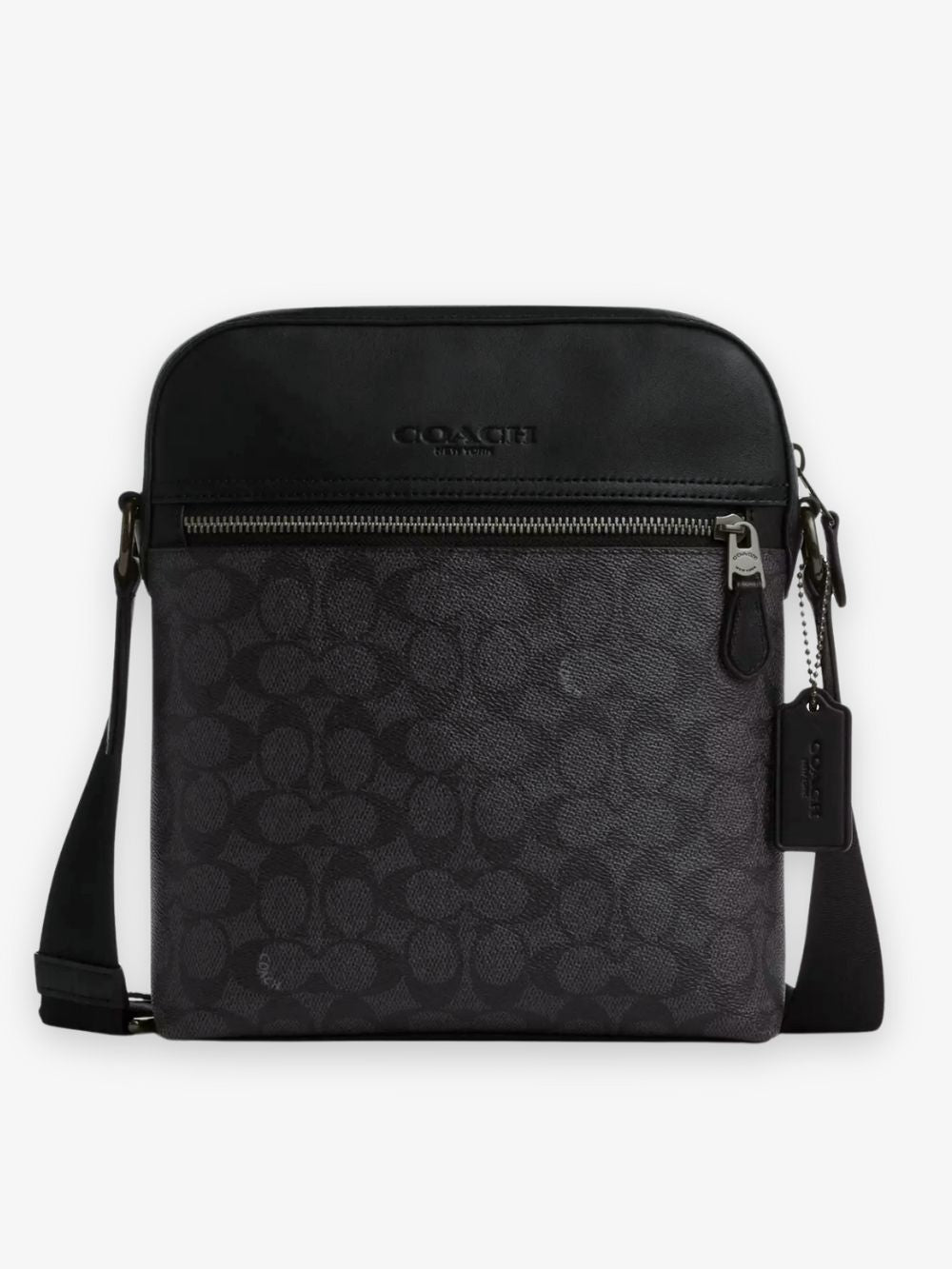 Bolso Crossbody de cuero Houston con monograma