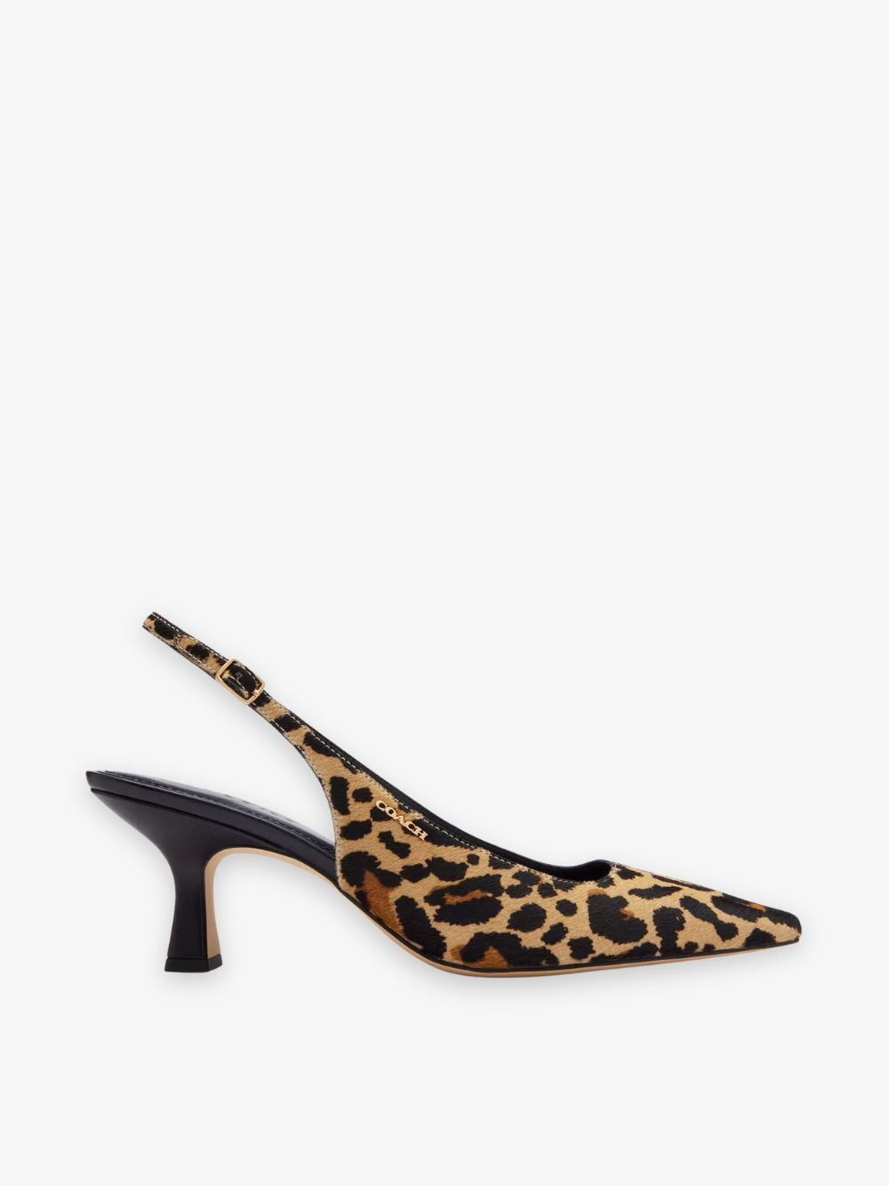 Zapatillas Slingback estampado de leopardo