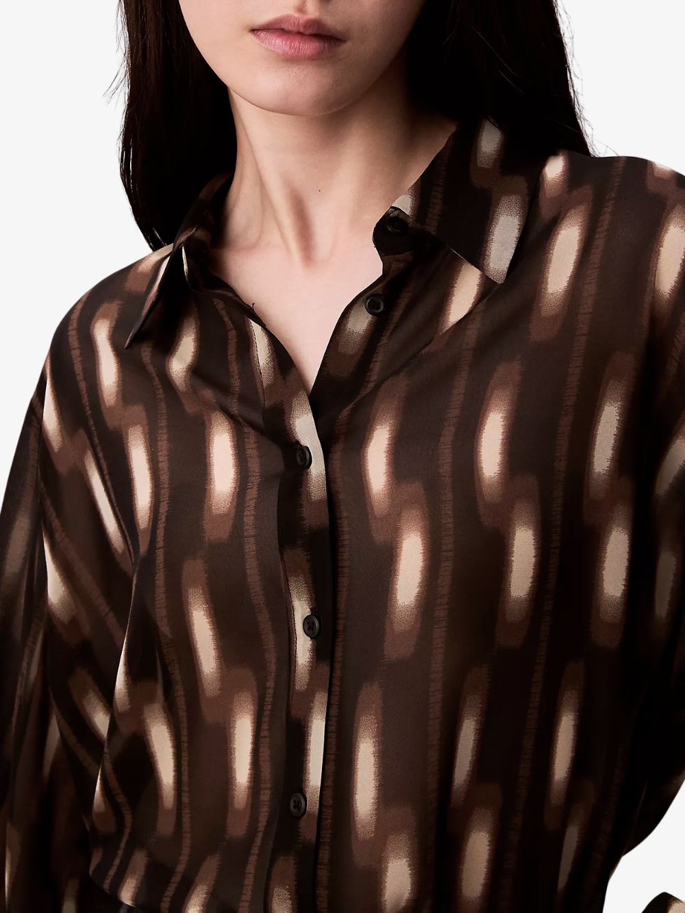 Blusa ligera Chiffon Print