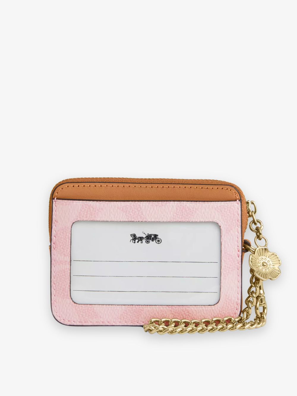 Tarjetero con dije con cierre