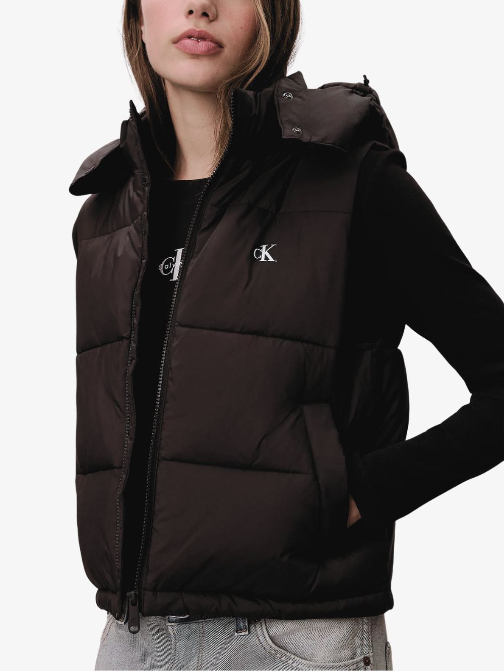 Chaleco Puffer de Nylon monologo