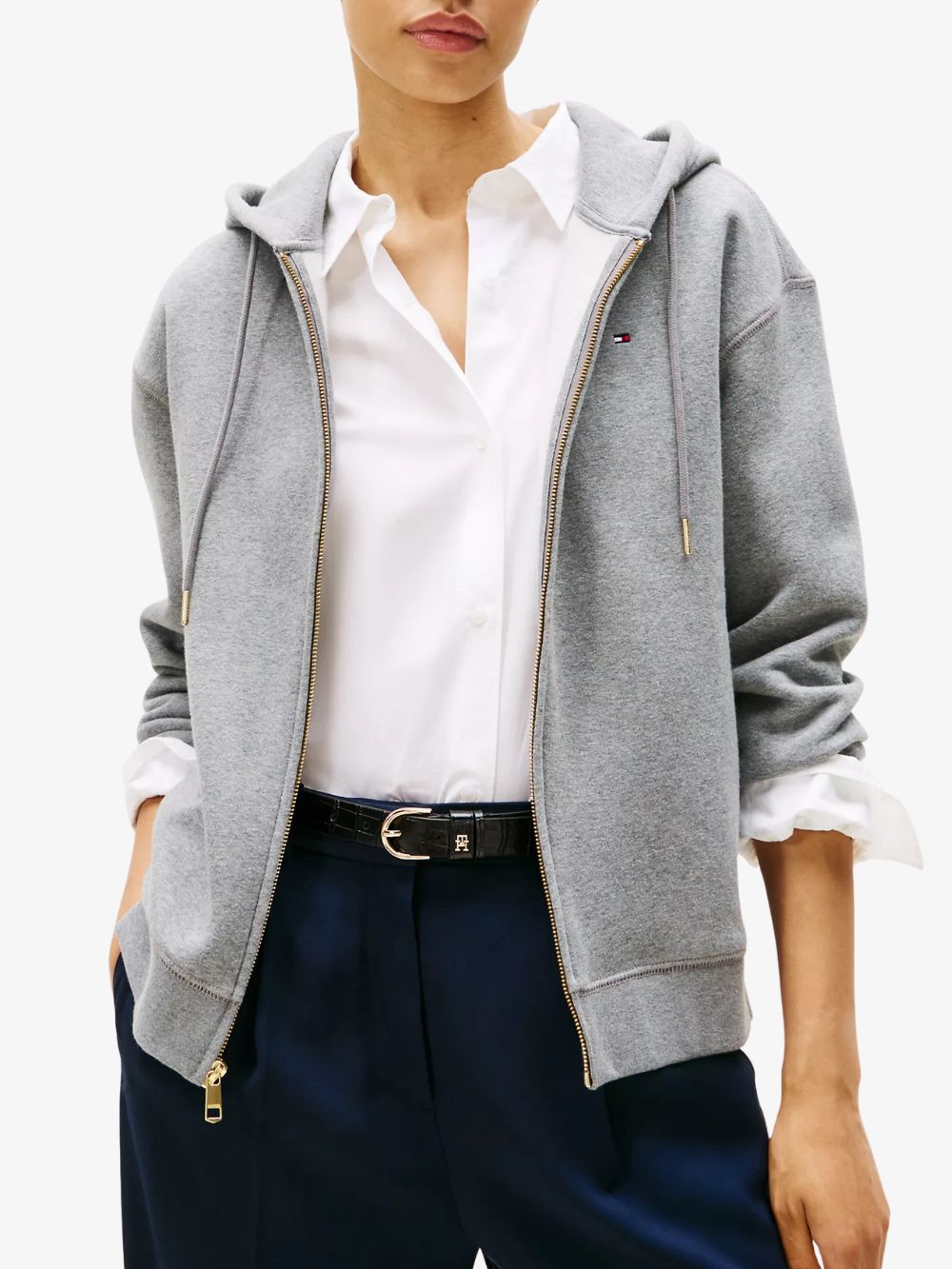 Sudadera hoodie con cierre completo