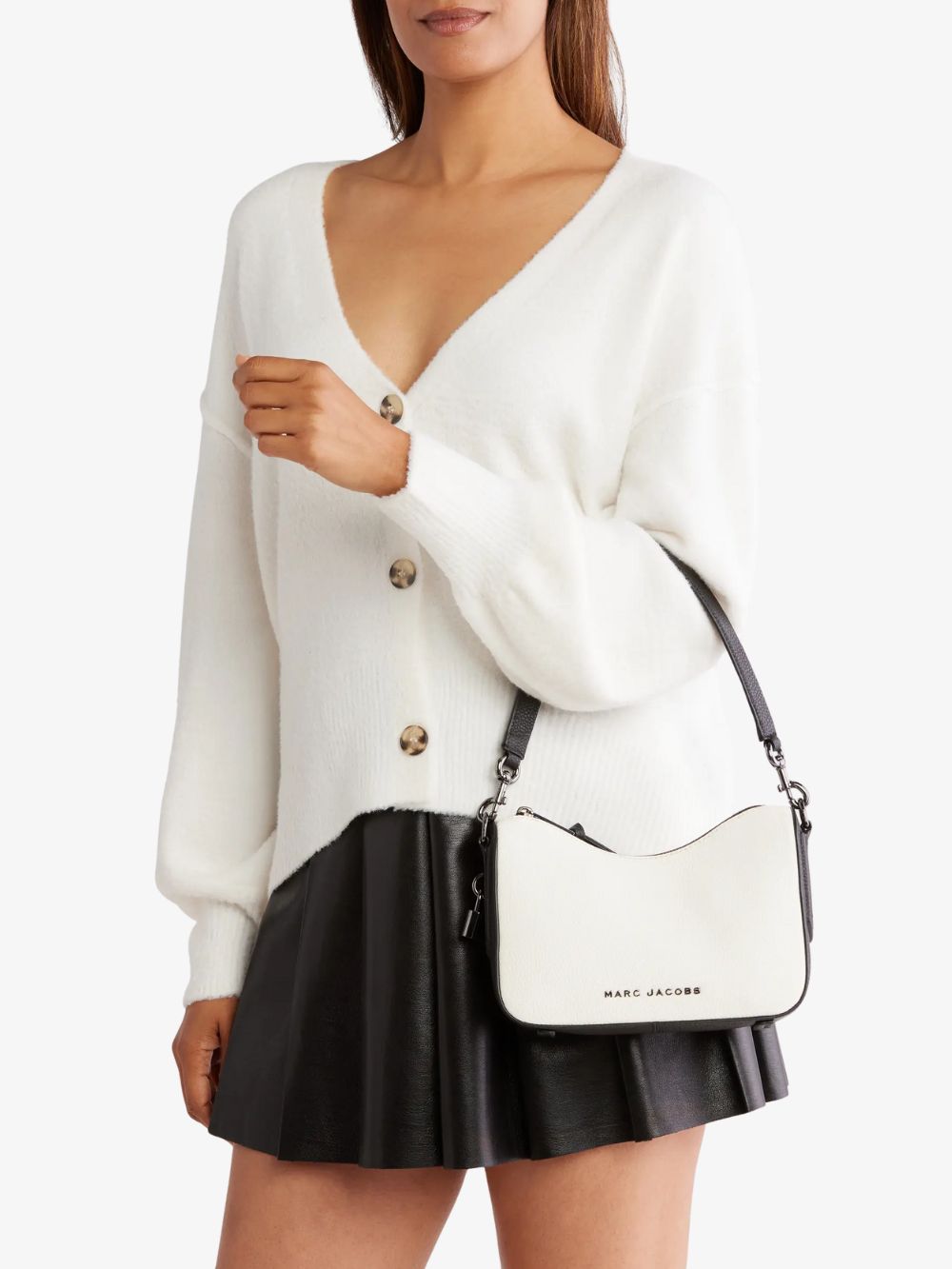 Bolso Shoulder Bag de piel Drifter blanca