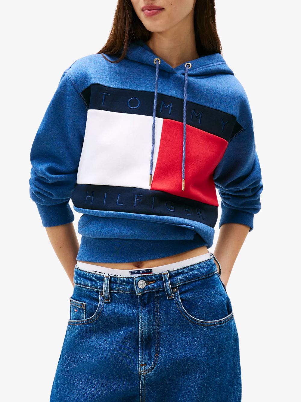 Sudadera hoodie y logo de bandera