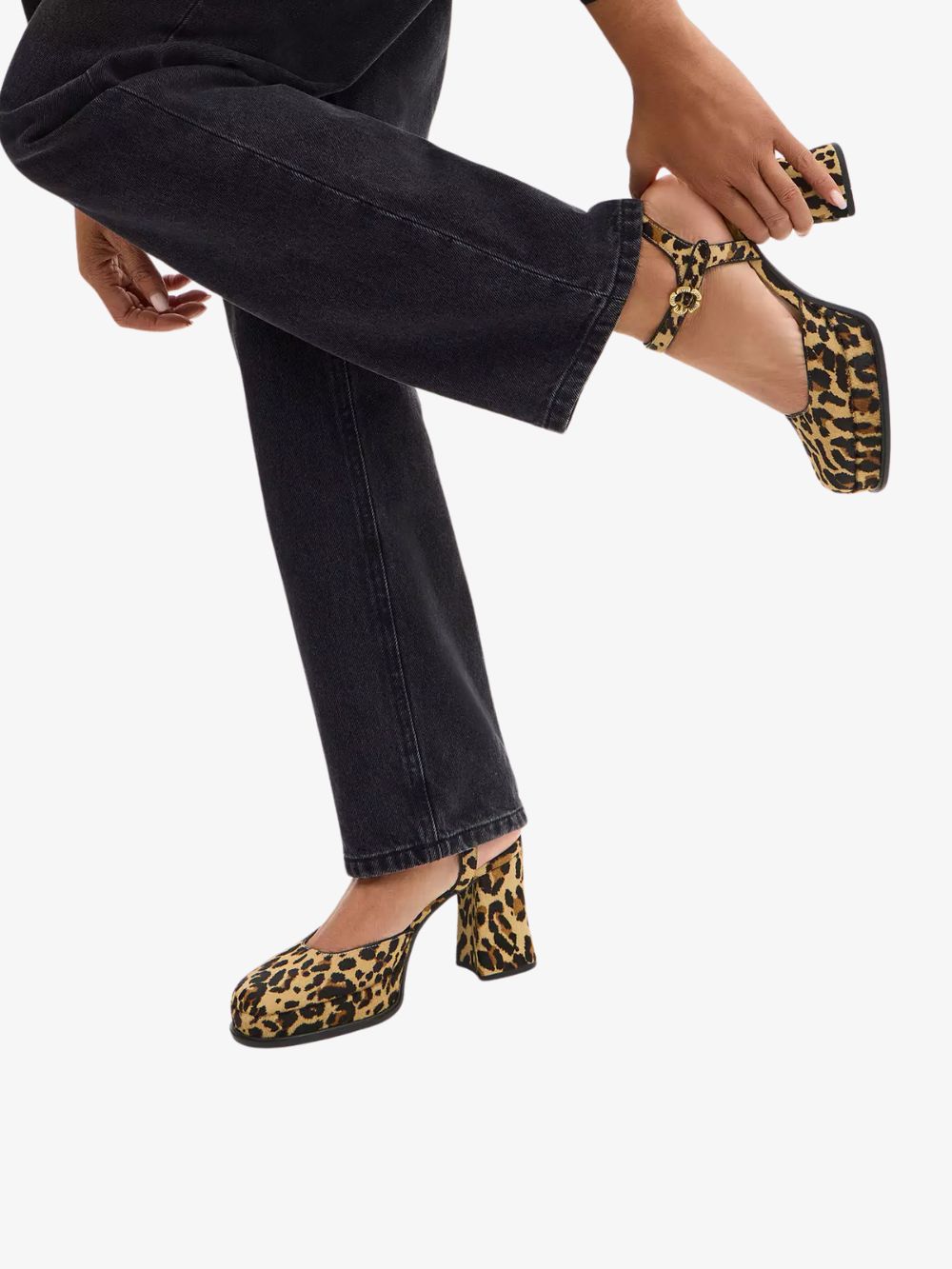 Zapatillas Tea Rose estampado de leopardo