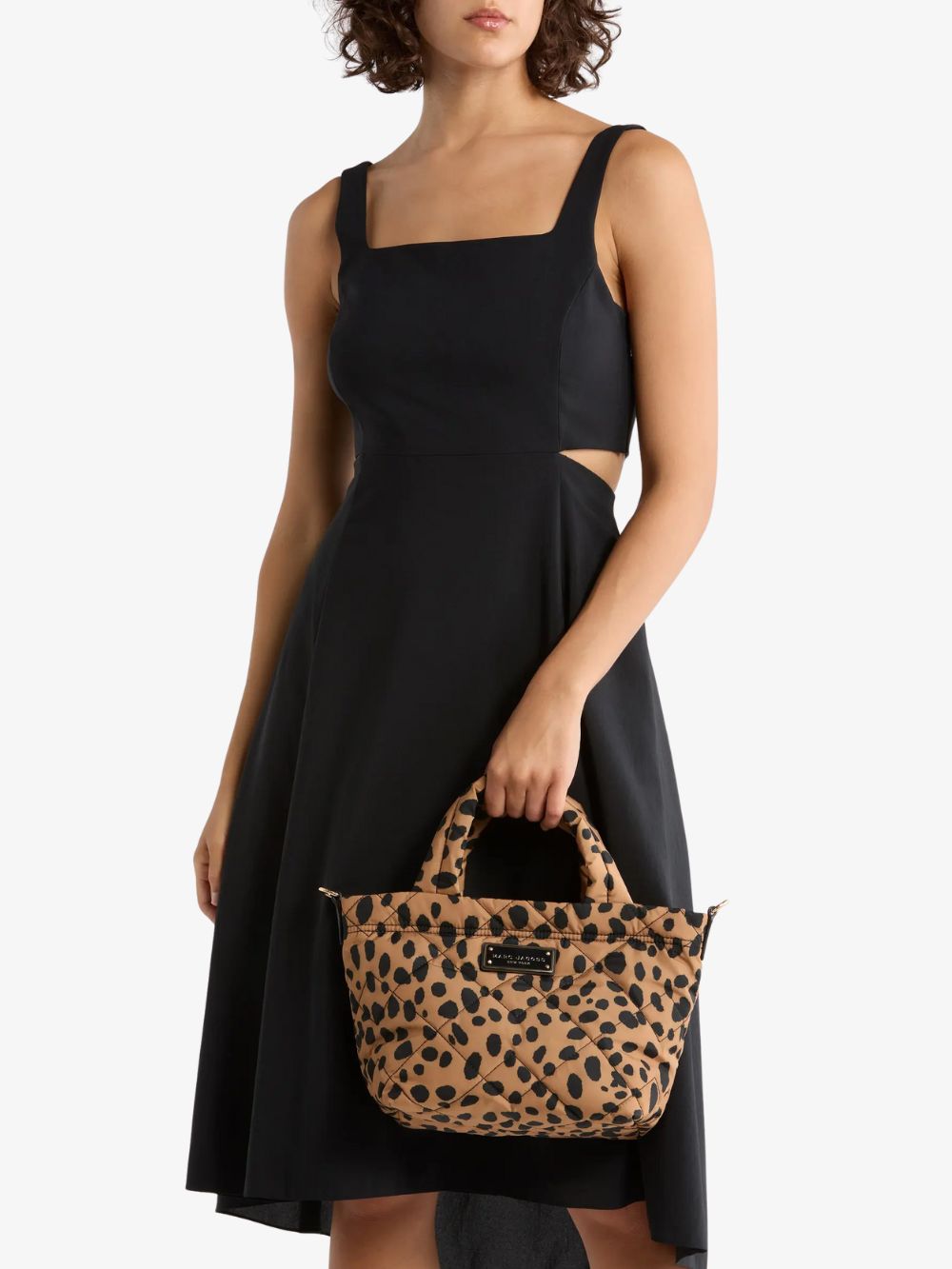 Mini bolso Tote acolchado con diseño Cheetah