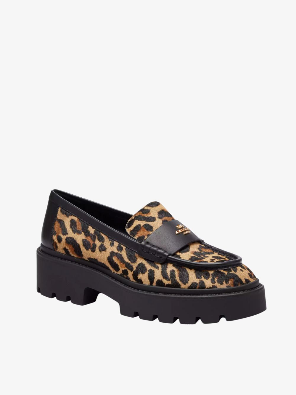 Zapatos Lucy Loafer estampado de leopardo
