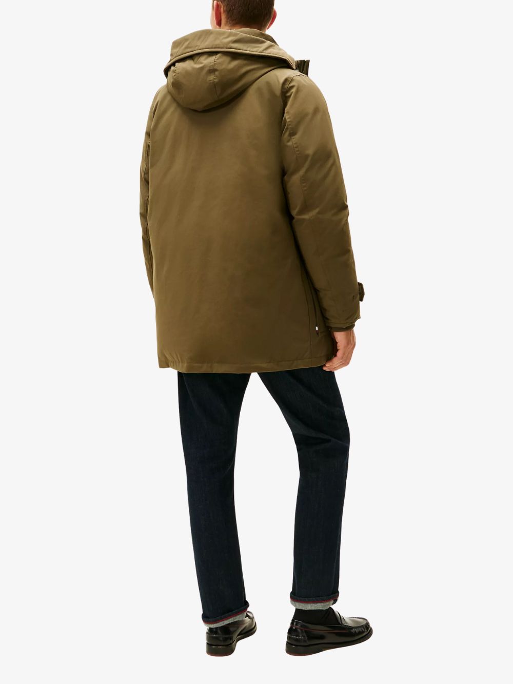 Parka de plumas con gorro