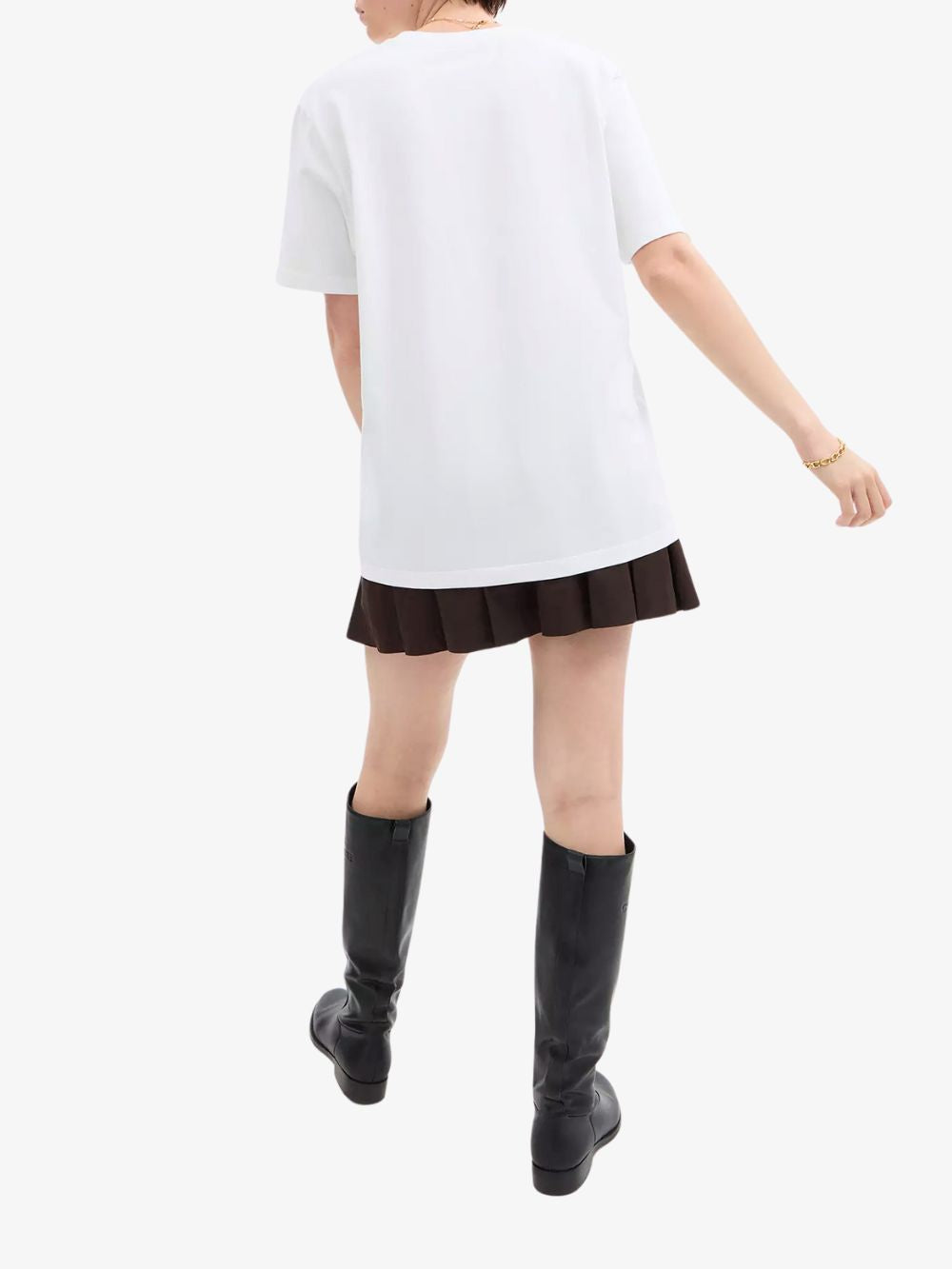 Playera de algodón con logo impreso de mujer M