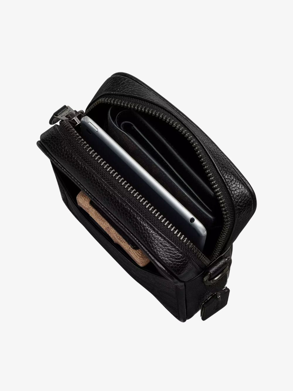 Bolso crossbody de cuero liso Sullivan